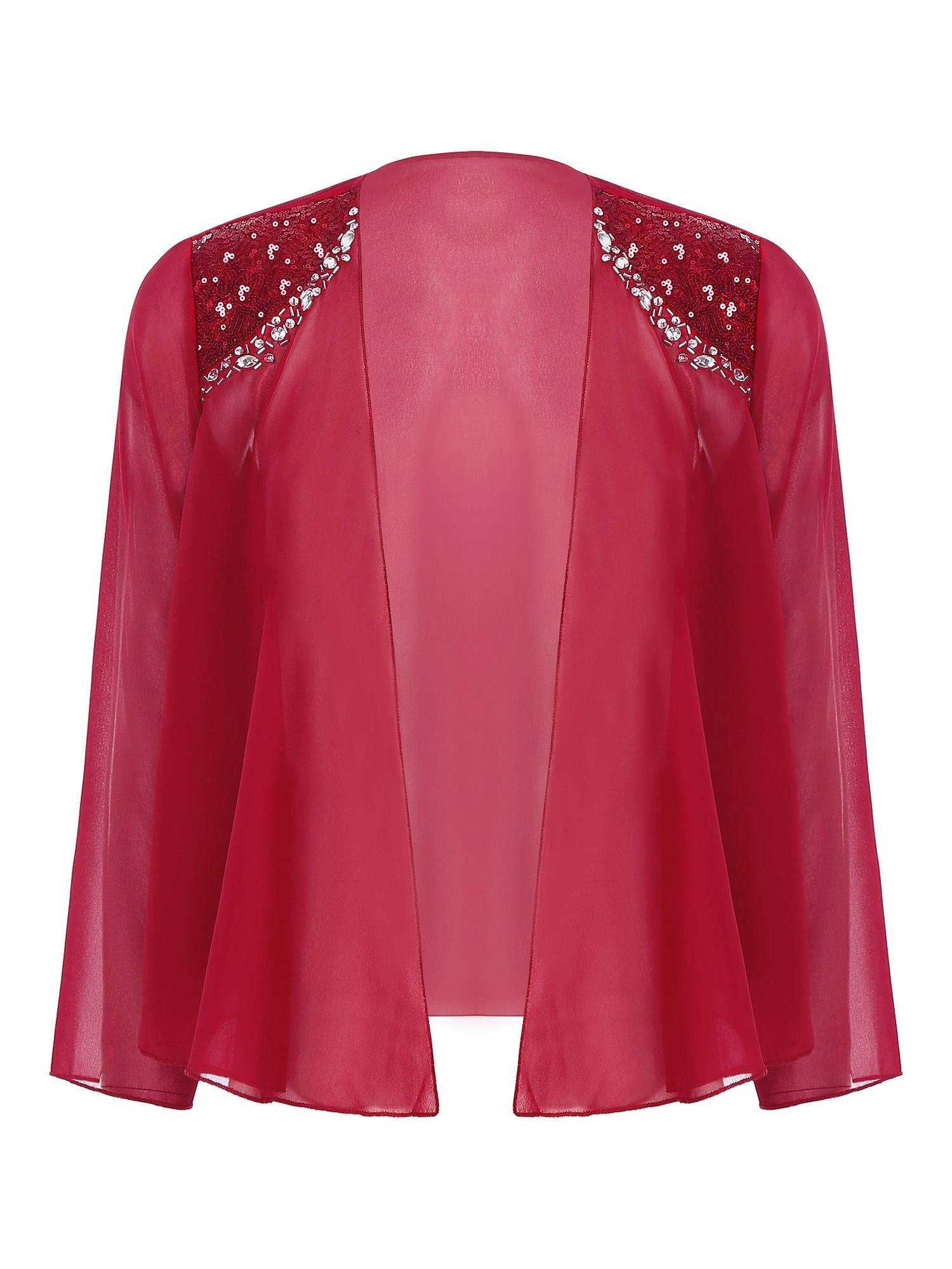 Women Chiffon 2-piece Tank Dress and Cardigan Wedding Guest Suit