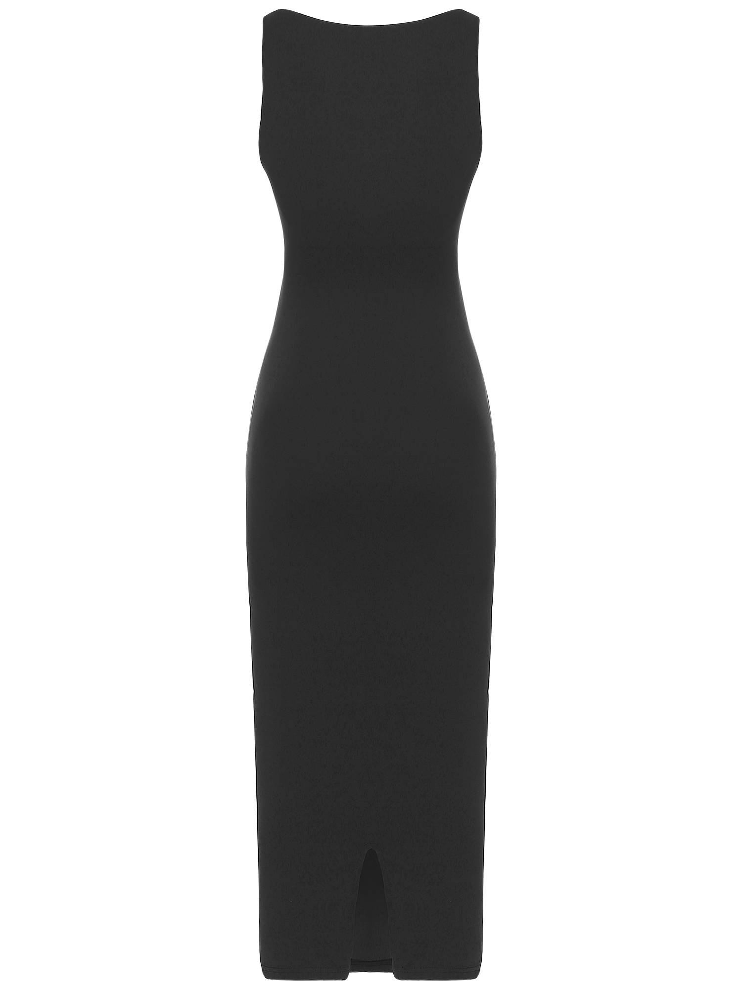 Women Square Neck Sleeveless Empire Waist Bodycon Maxi Party Dress