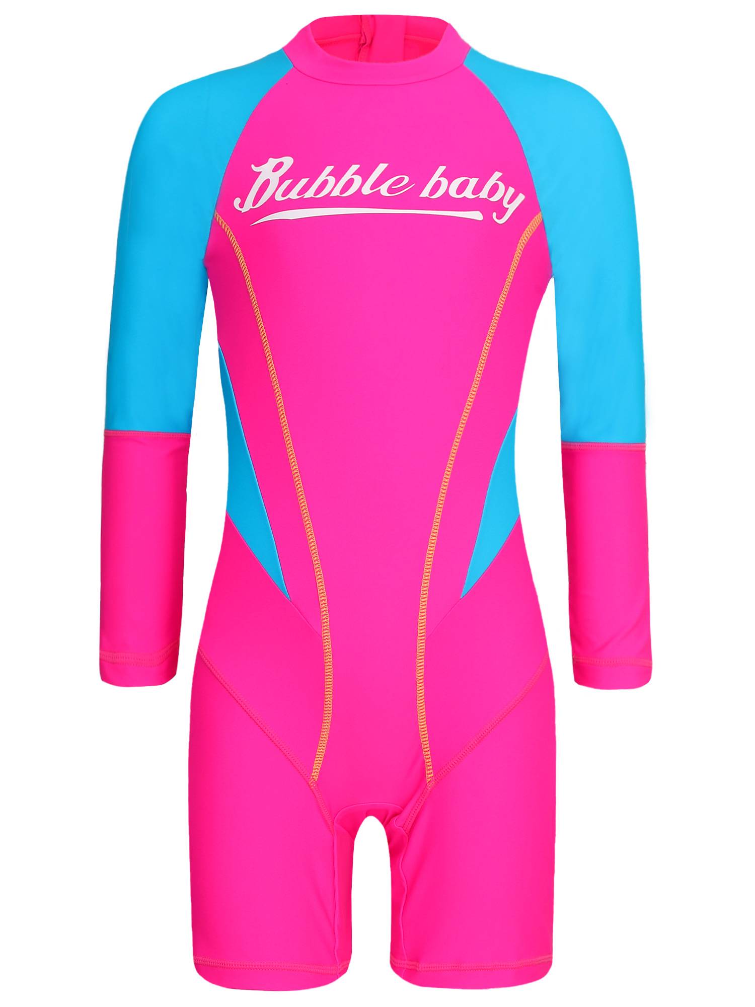 Kids Unisex One Piece Swimsuit Long Sleeve UPF 50+ Rash Guard