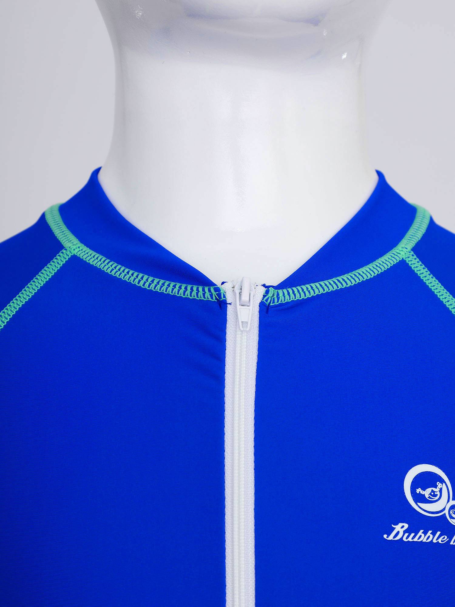 Kids Unisex One Piece Swimsuit Short Sleeve Beach Rash Guard