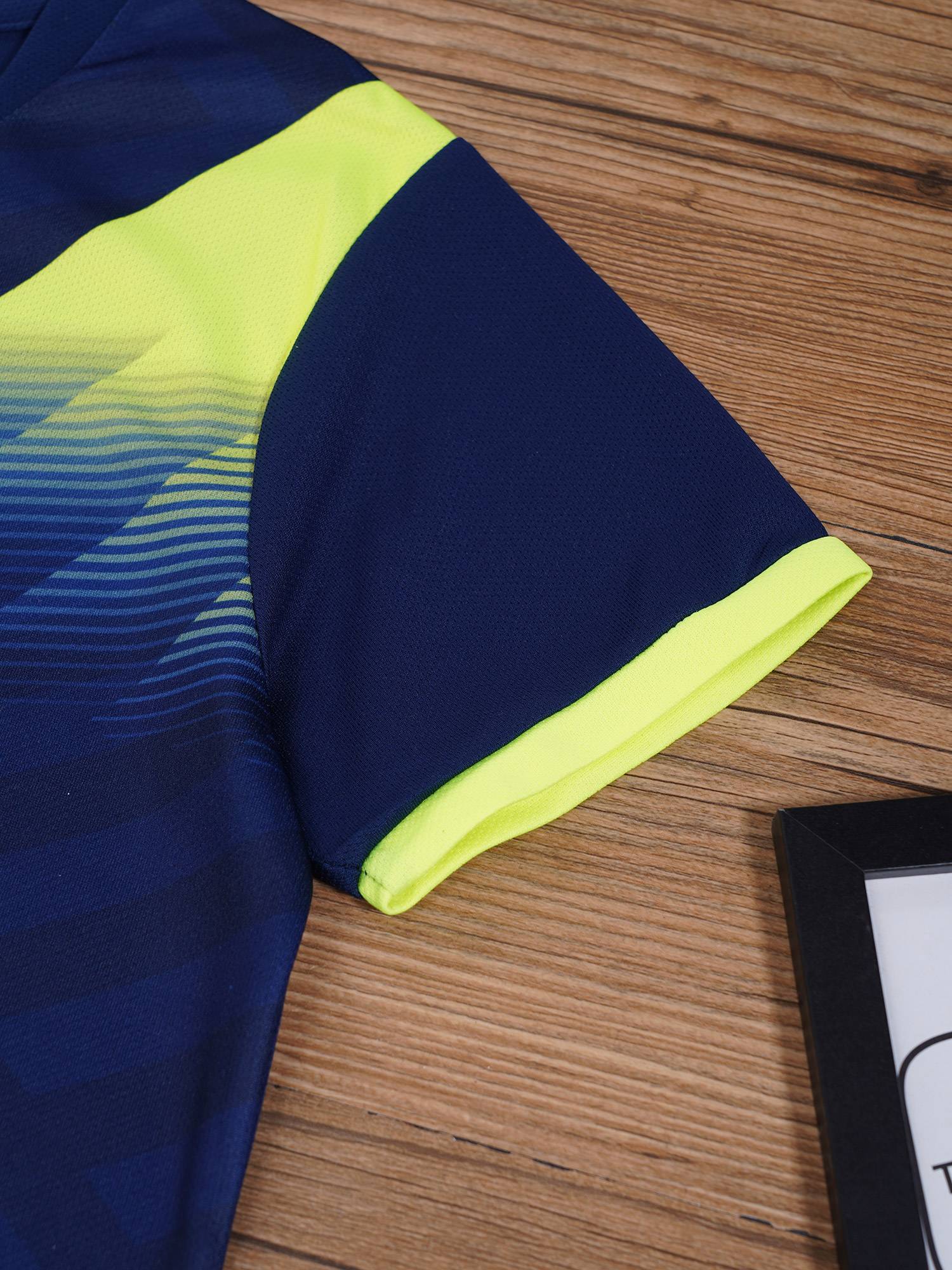 Kids Boy Sports Set Football Graphic T-shirt with Drawstring Shorts