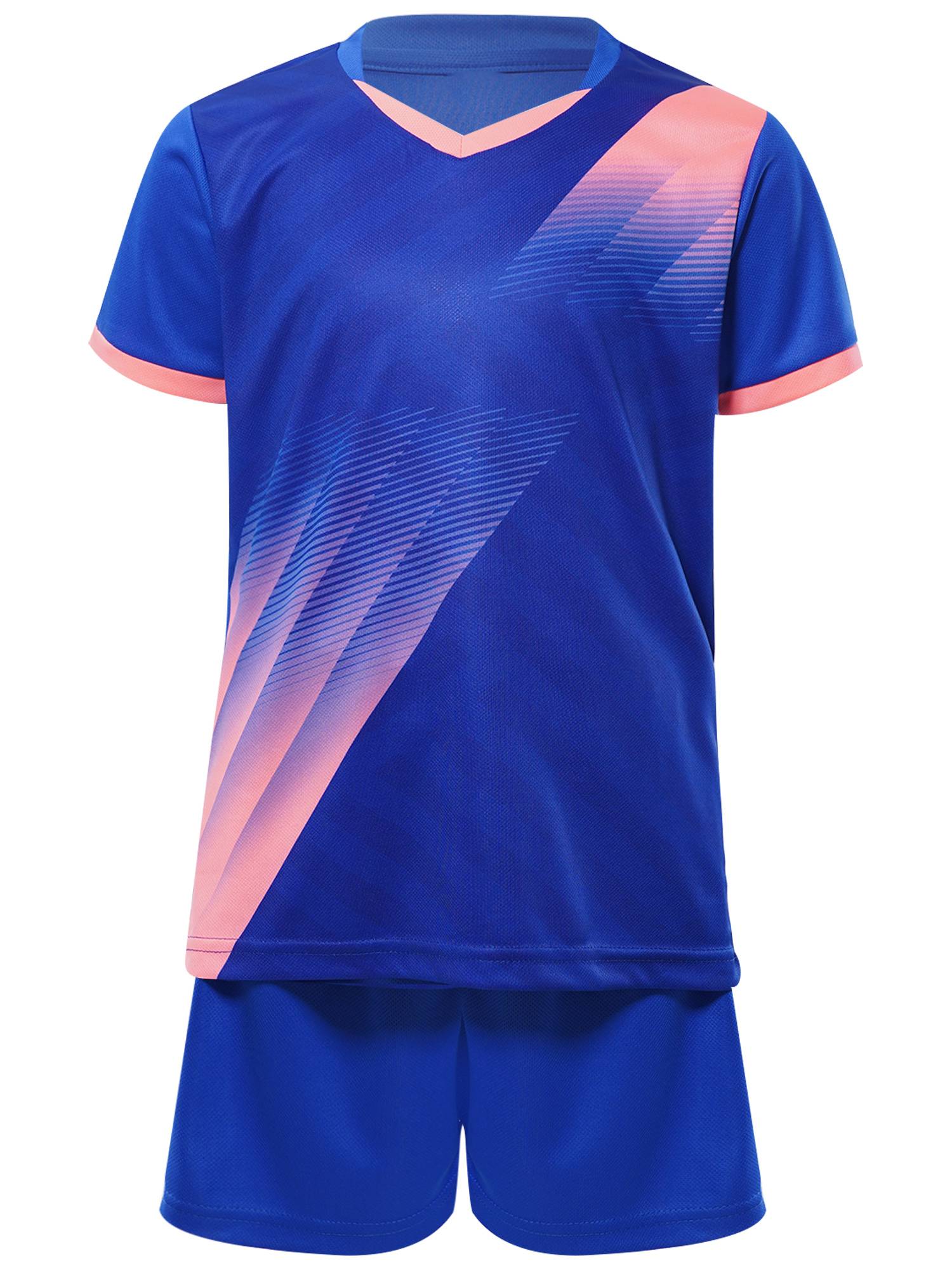 Kids Boy Sports Set Football Graphic T-shirt with Drawstring Shorts