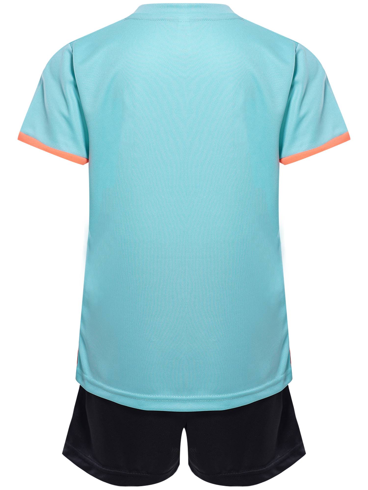 Kids Boy Sports Set Football Graphic T-shirt with Drawstring Shorts