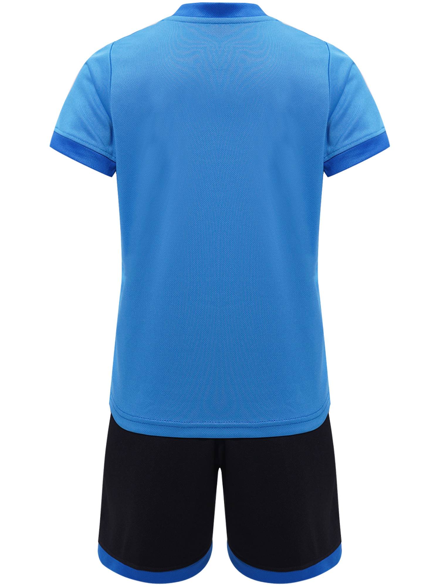 Kids Boys 2pcs Sports Set Football Quick-Drying Stripes T-shirt and Shorts