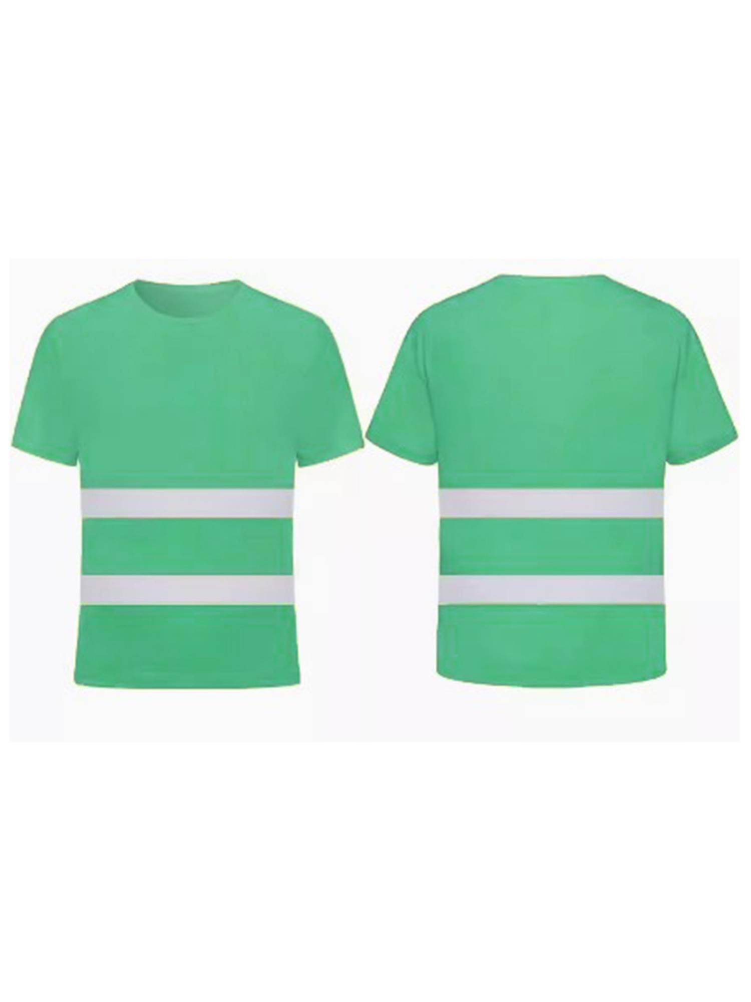 Men Round Neck Short Sleeve Reflective T-shirt for Cycling