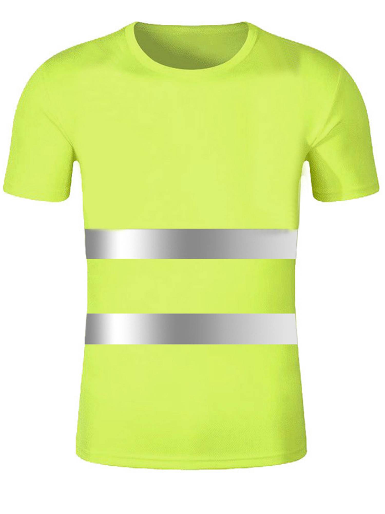 Men Round Neck Short Sleeve Reflective T-shirt for Cycling