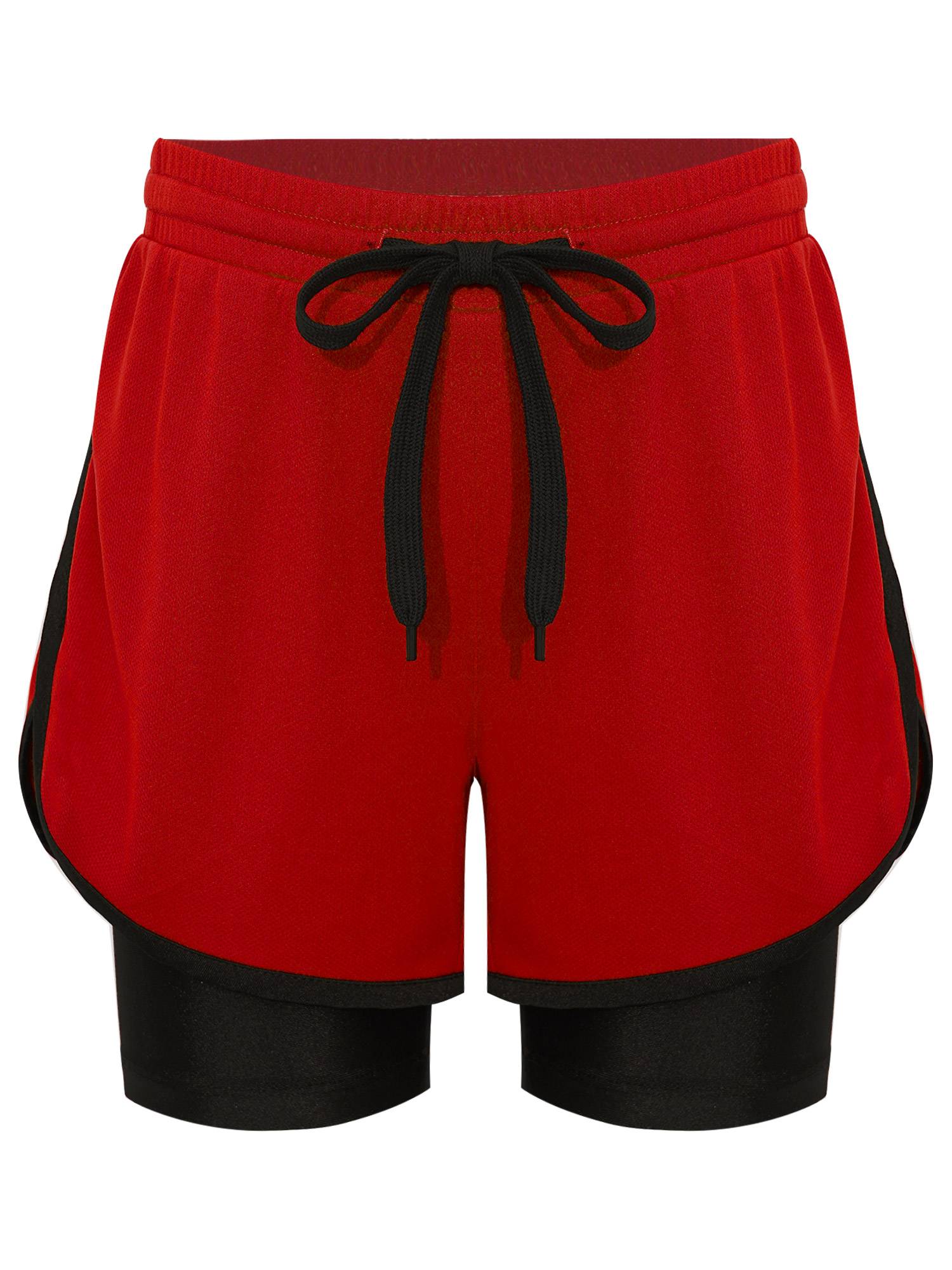 Kids Boys Solid Quick Drying Breathable Drawstring Sports Shorts