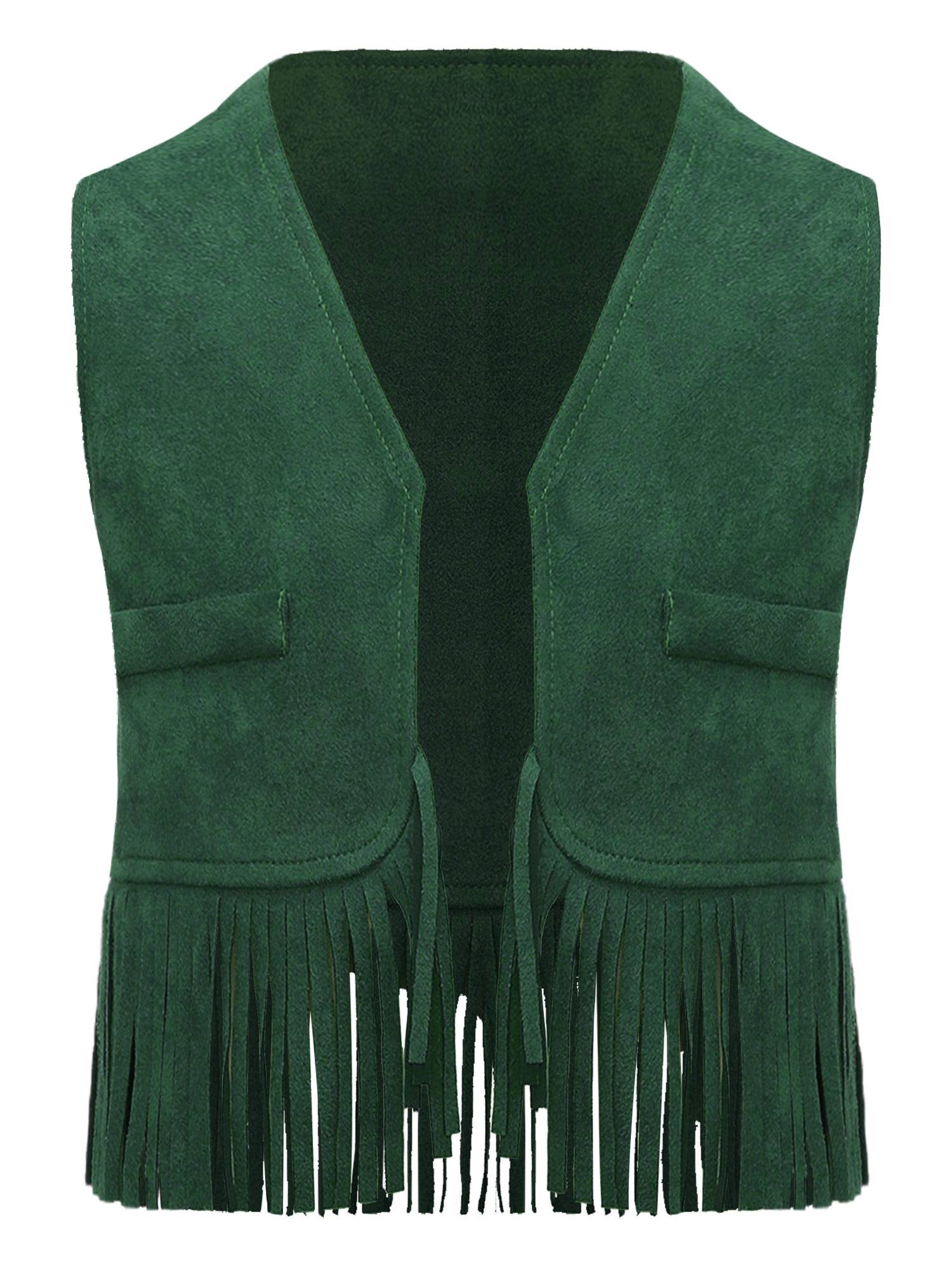 Baby/Toddler Boy Sleeveless Suede Tassels Cowboy Vest