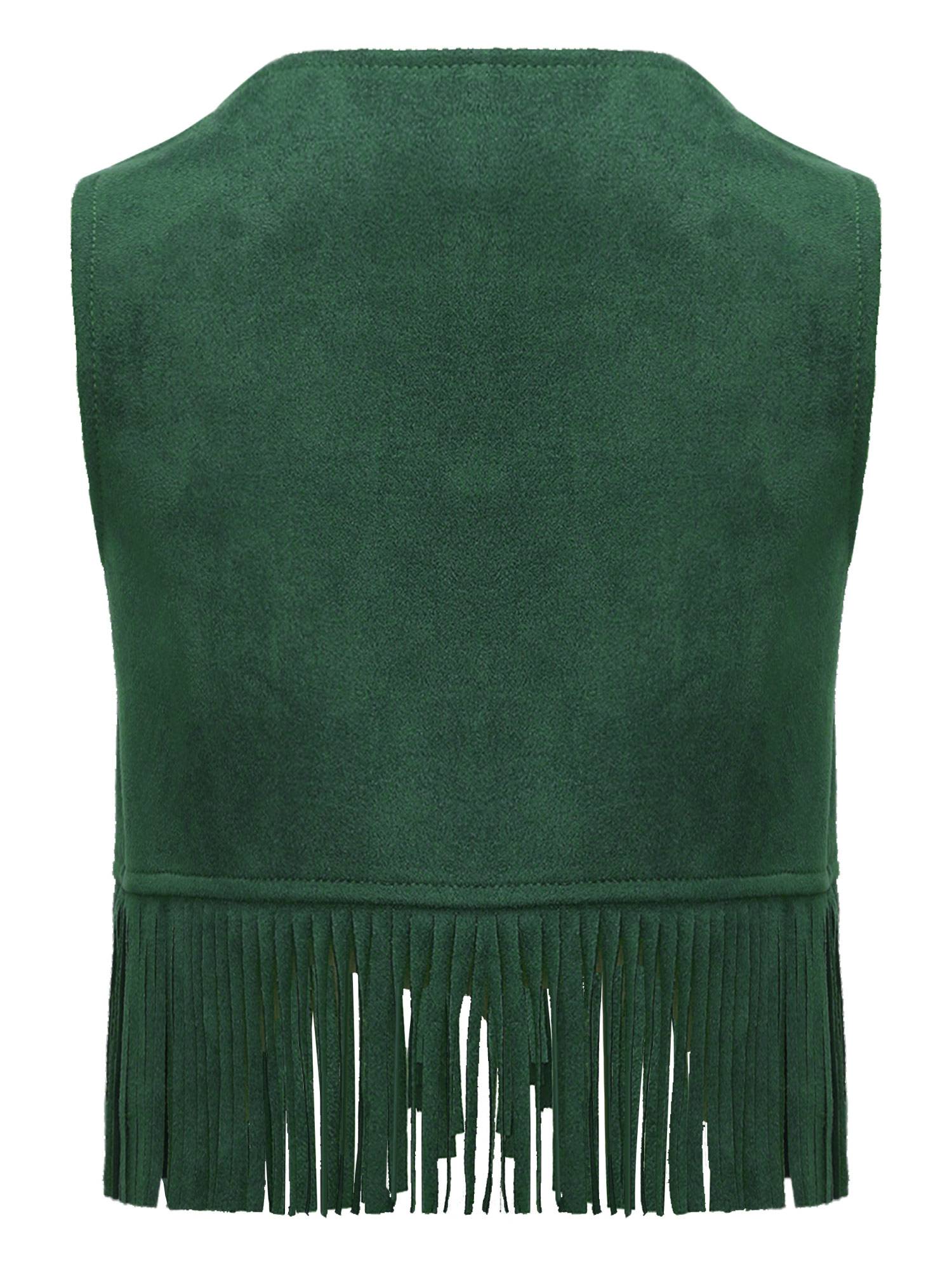 Baby/Toddler Boy Sleeveless Suede Tassels Cowboy Vest