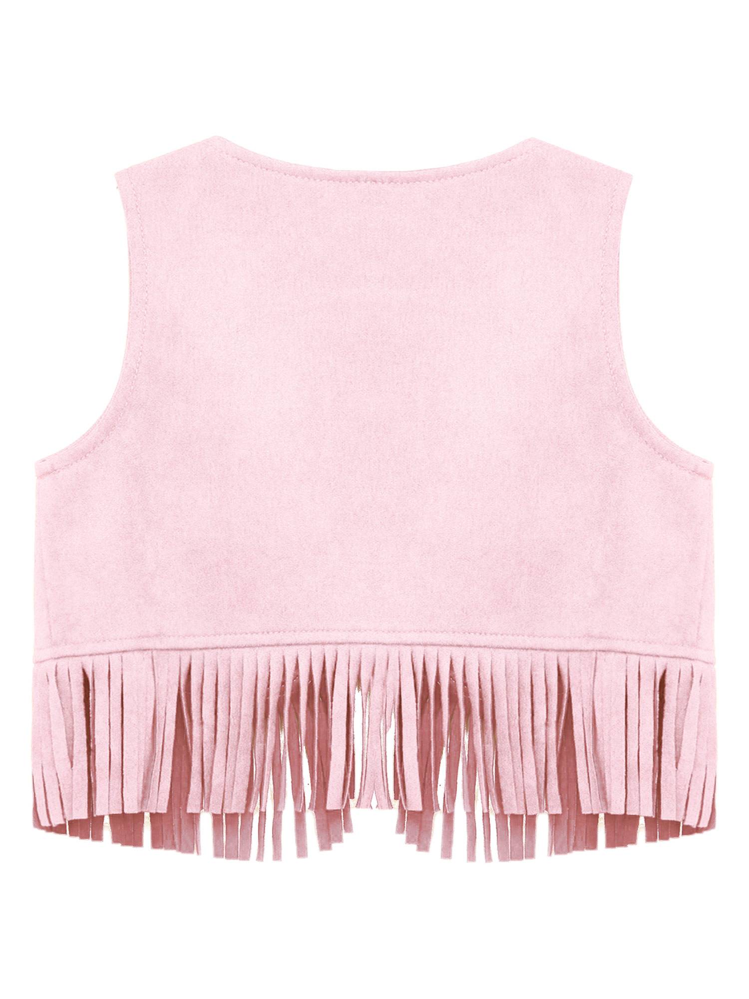 Baby/Toddler Boy Sleeveless Suede Tassels Cowboy Vest