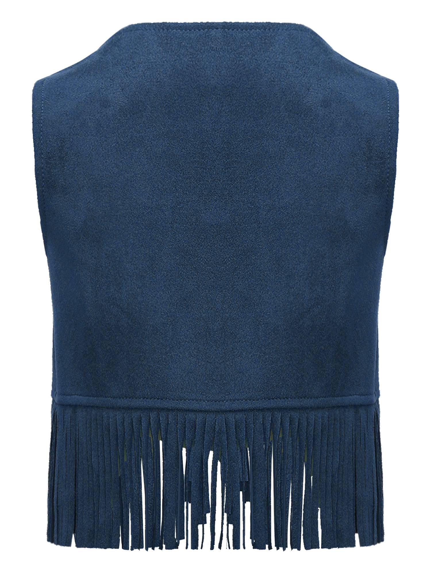 Baby/Toddler Boy Sleeveless Suede Tassels Cowboy Vest