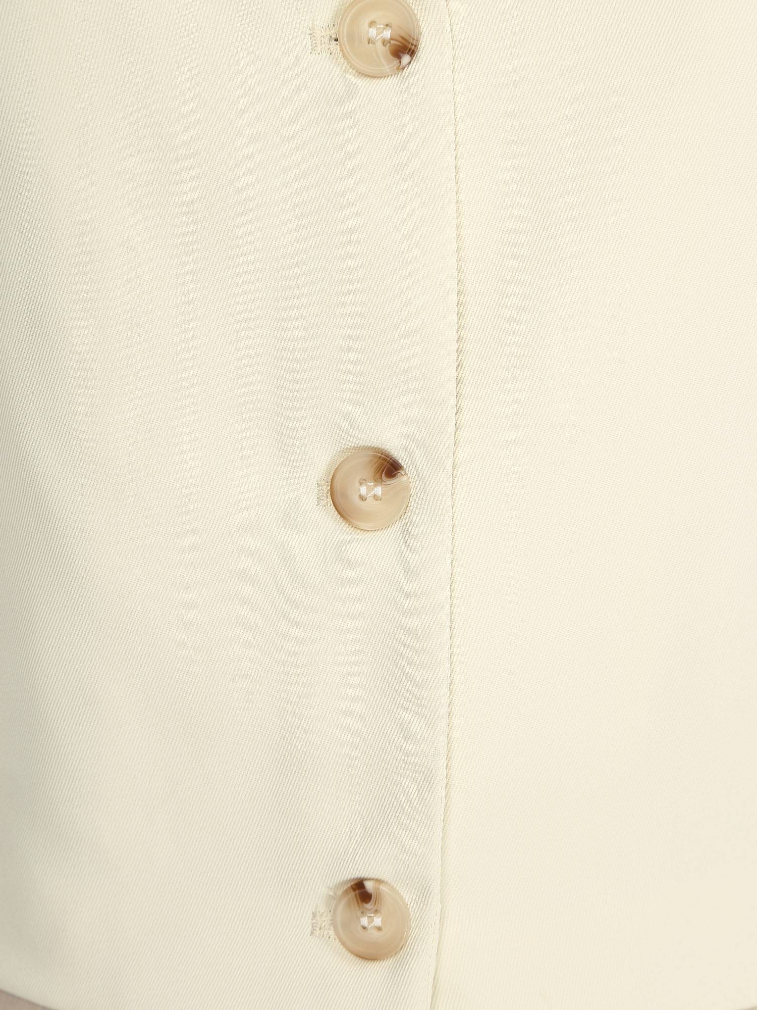 Women Solid Color V Neck Sleeveless Button Vest