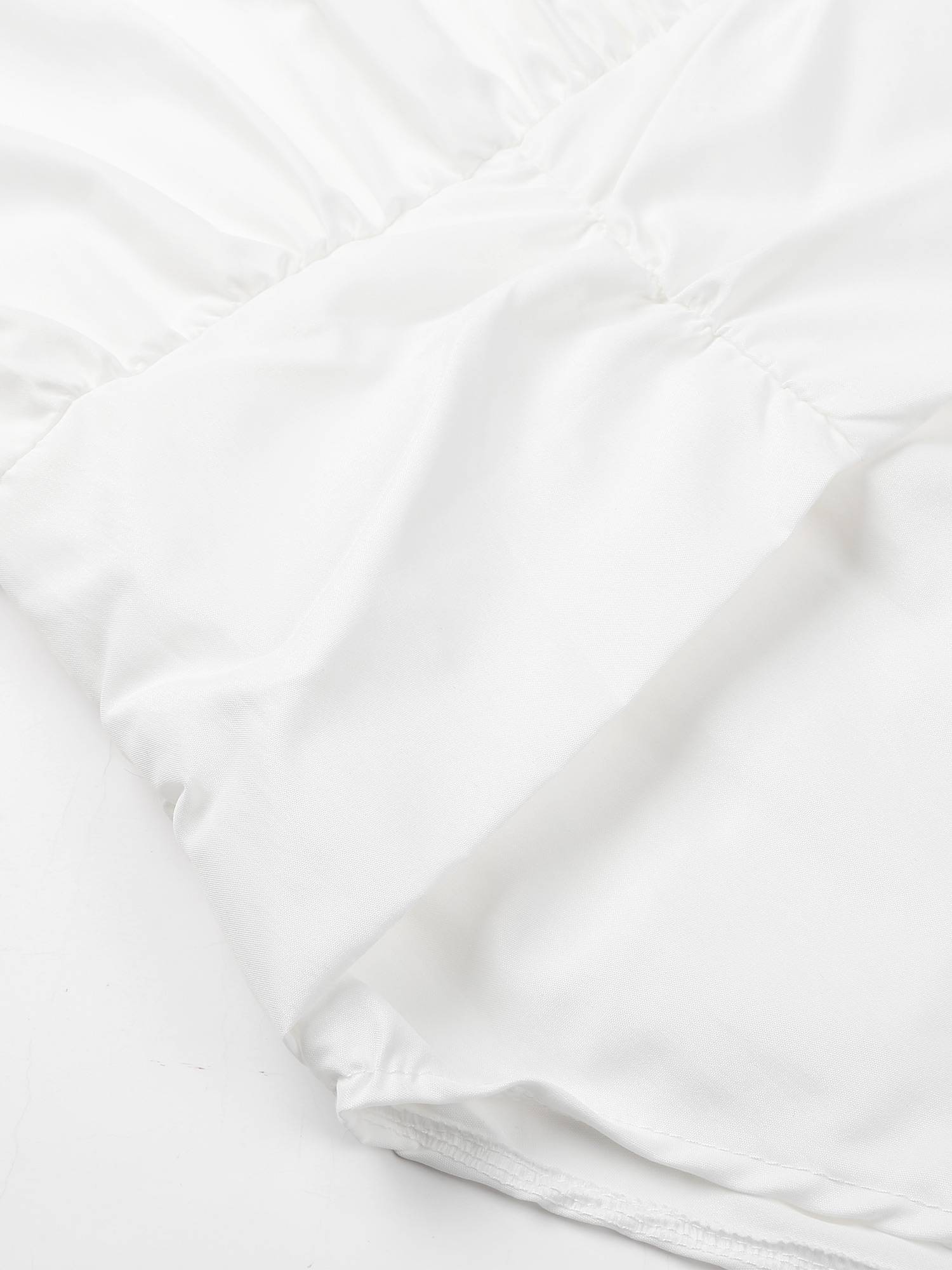 Women Turn-down Collar Halter Neck Sleeveless A-line Dress