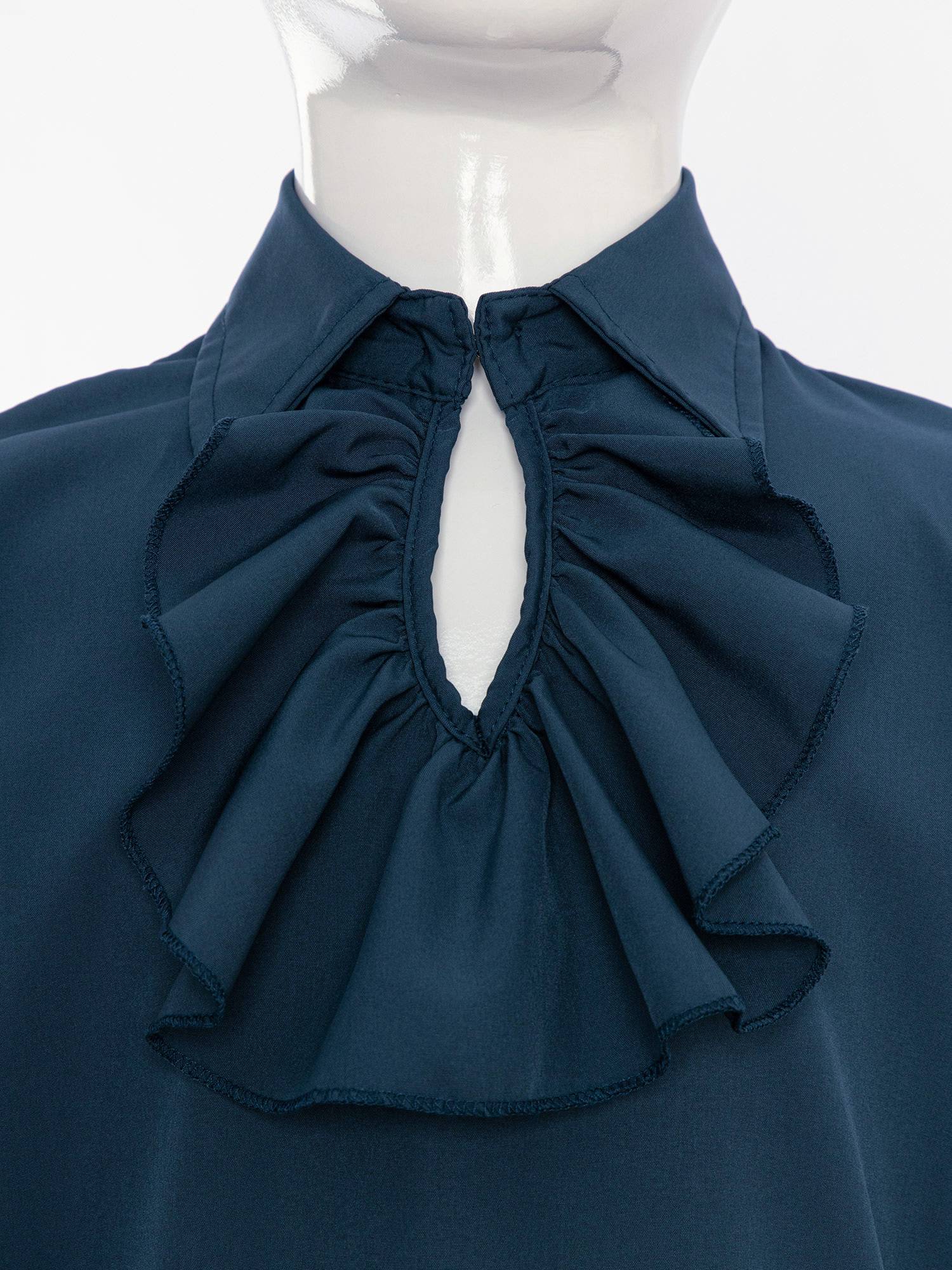 Kids Boys Long Sleeve Ruffle Medieval Renaissance Pirate Shirt