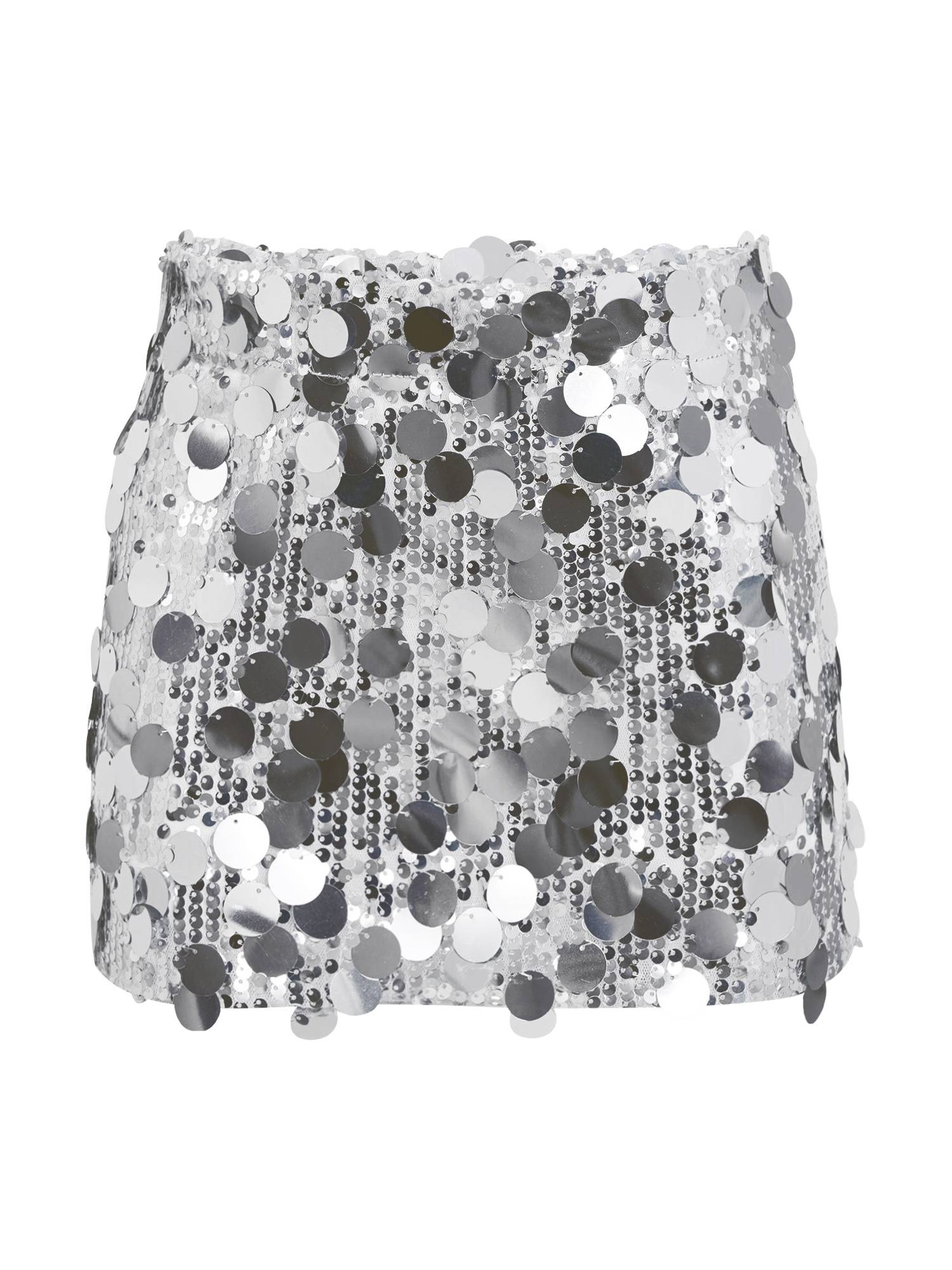 Kids Girls Sequin Hip Wrap Miniskirt with Solid Underpants