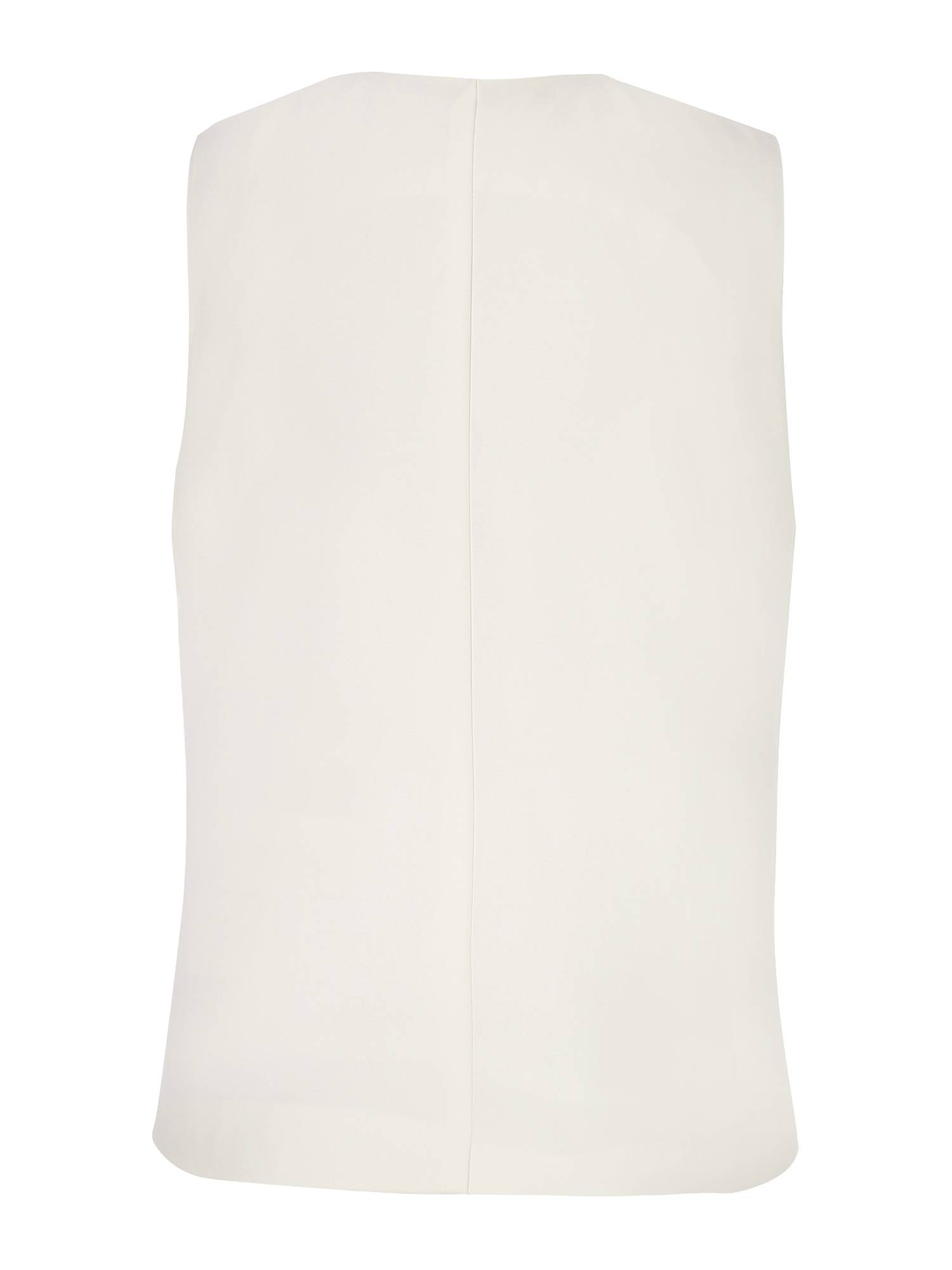 Women V Neck Button-up Solid Color Office Work Vest