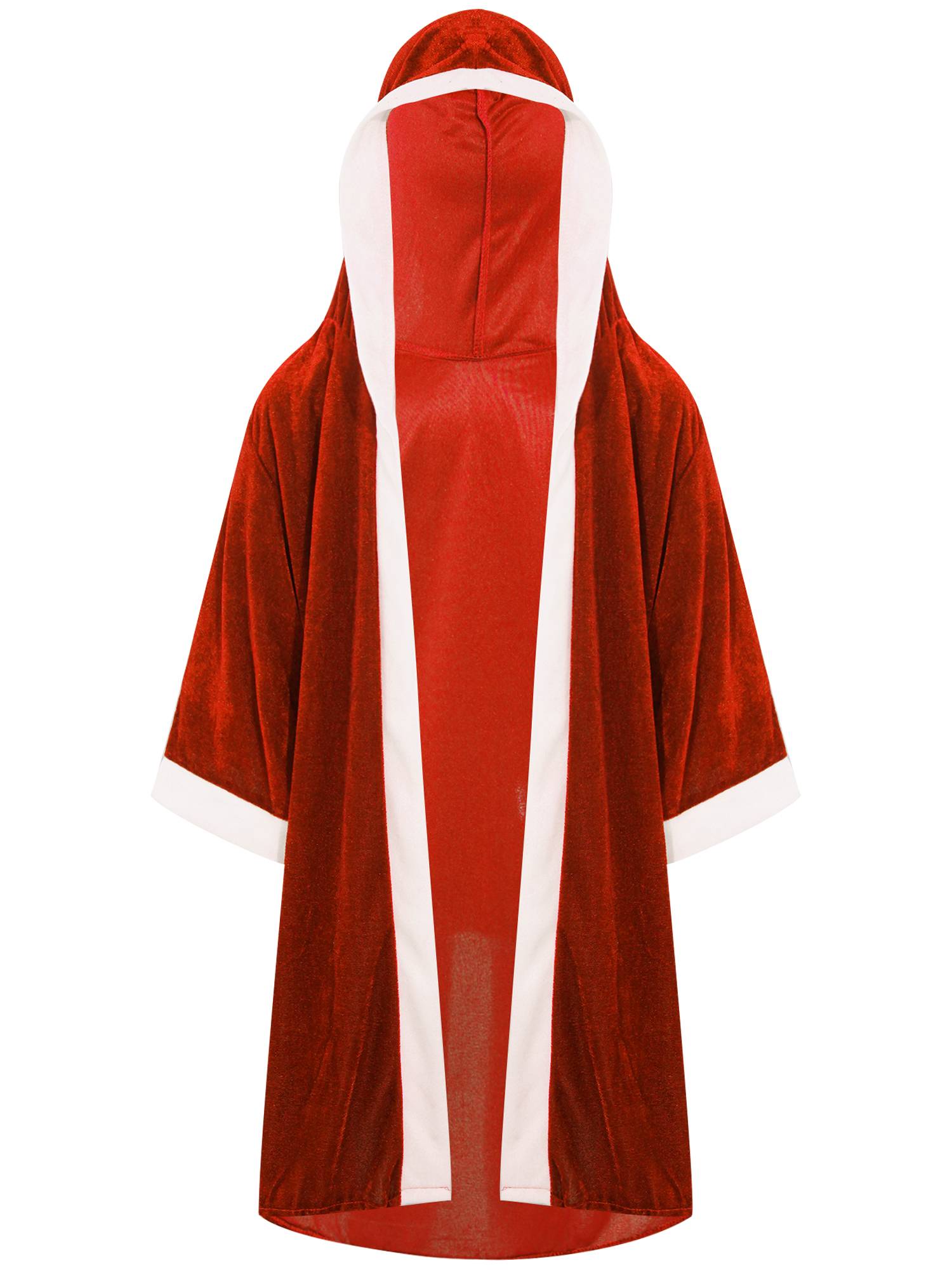 Kids Boys Velvet Boxing Hooded Robe Boxer Cloak
