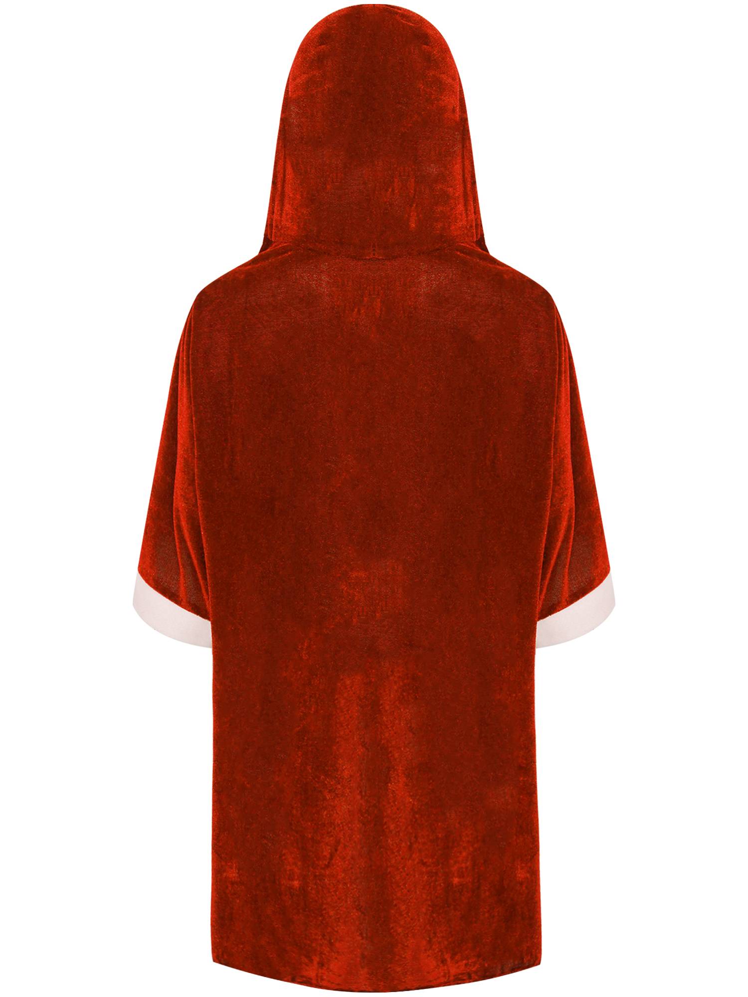 Kids Boys Velvet Boxing Hooded Robe Boxer Cloak