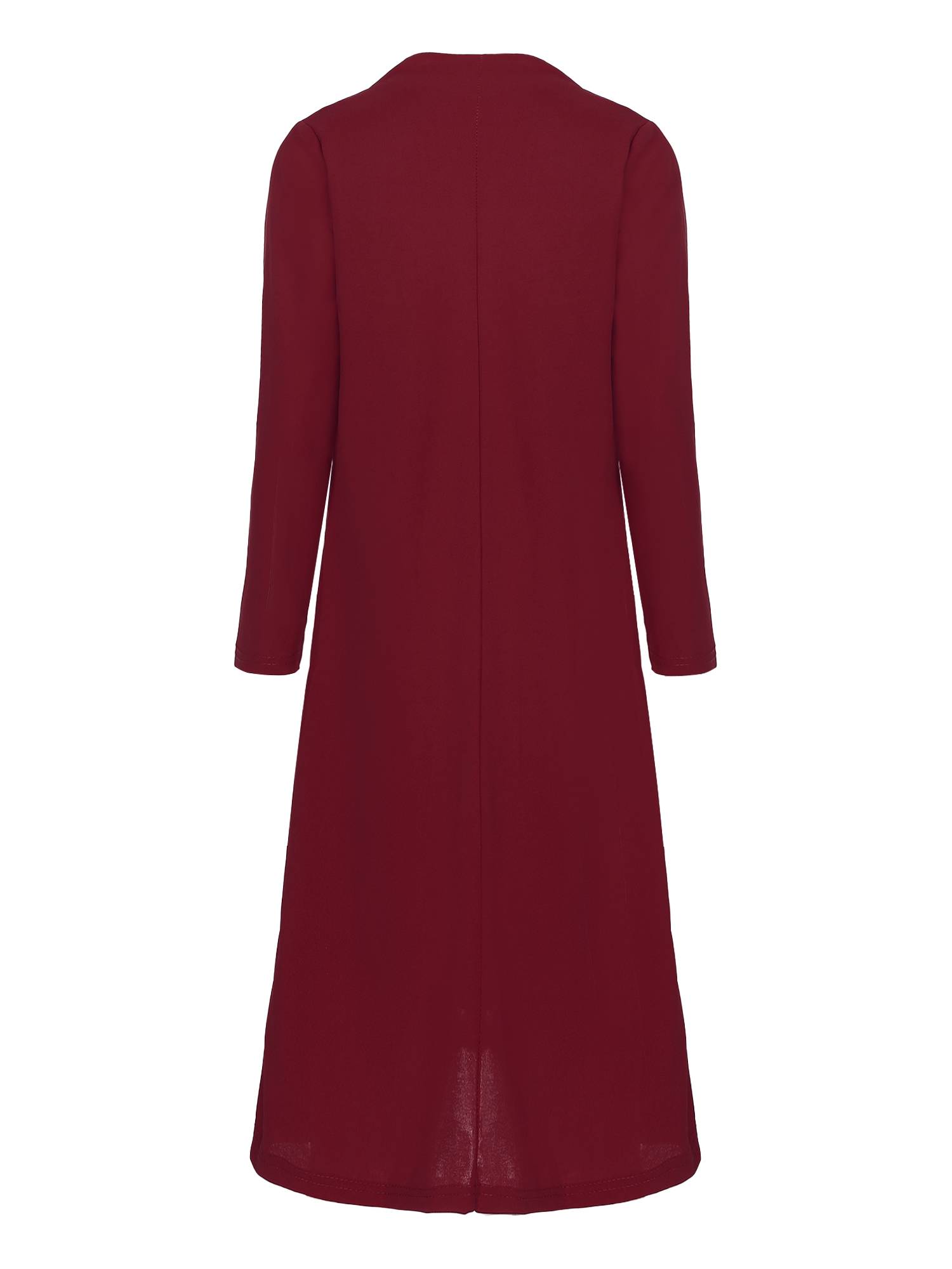 Women 2pcs Solid Tank Dress and Long Cardigan Set for Mother of Bride