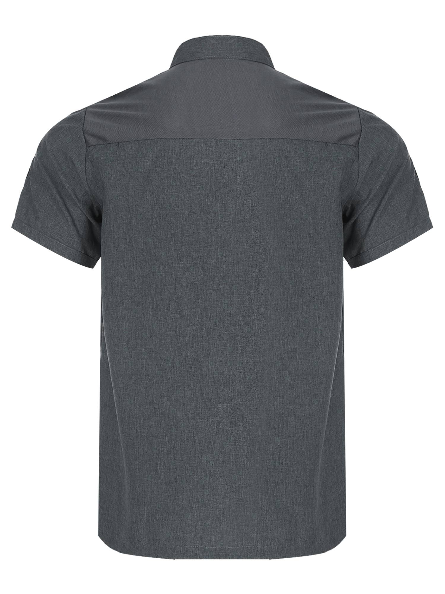 Adults Stand Collar Short Sleeve Chef Shirt Kitchen Uniform