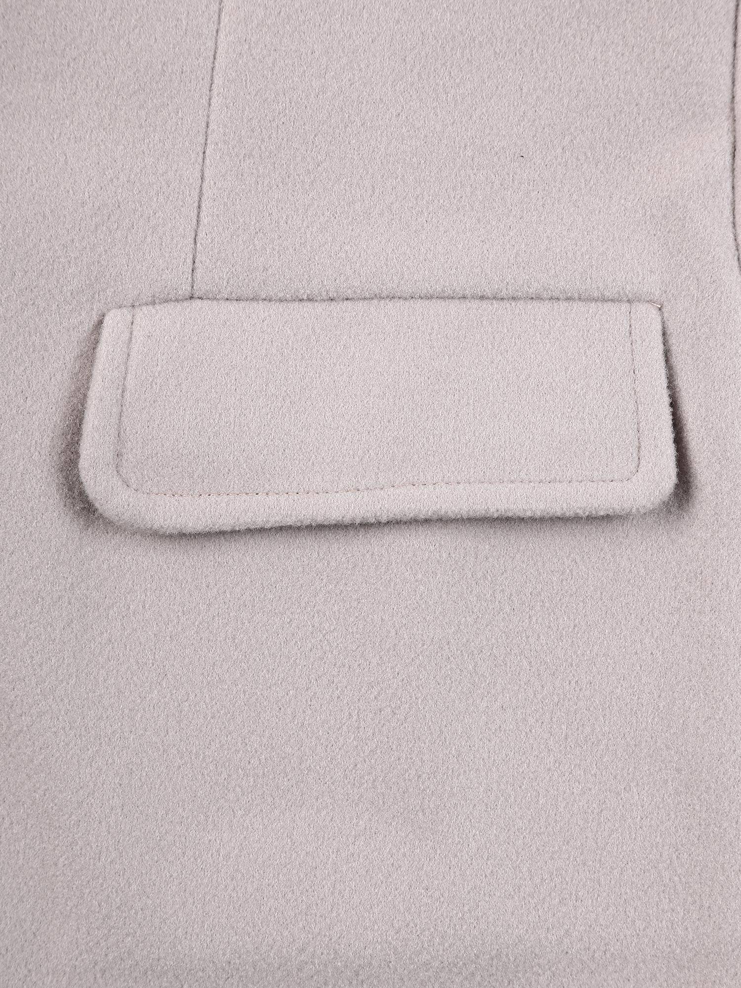 Women Solid Color Long Sleeve Lapel Woolen Button-up Blazer