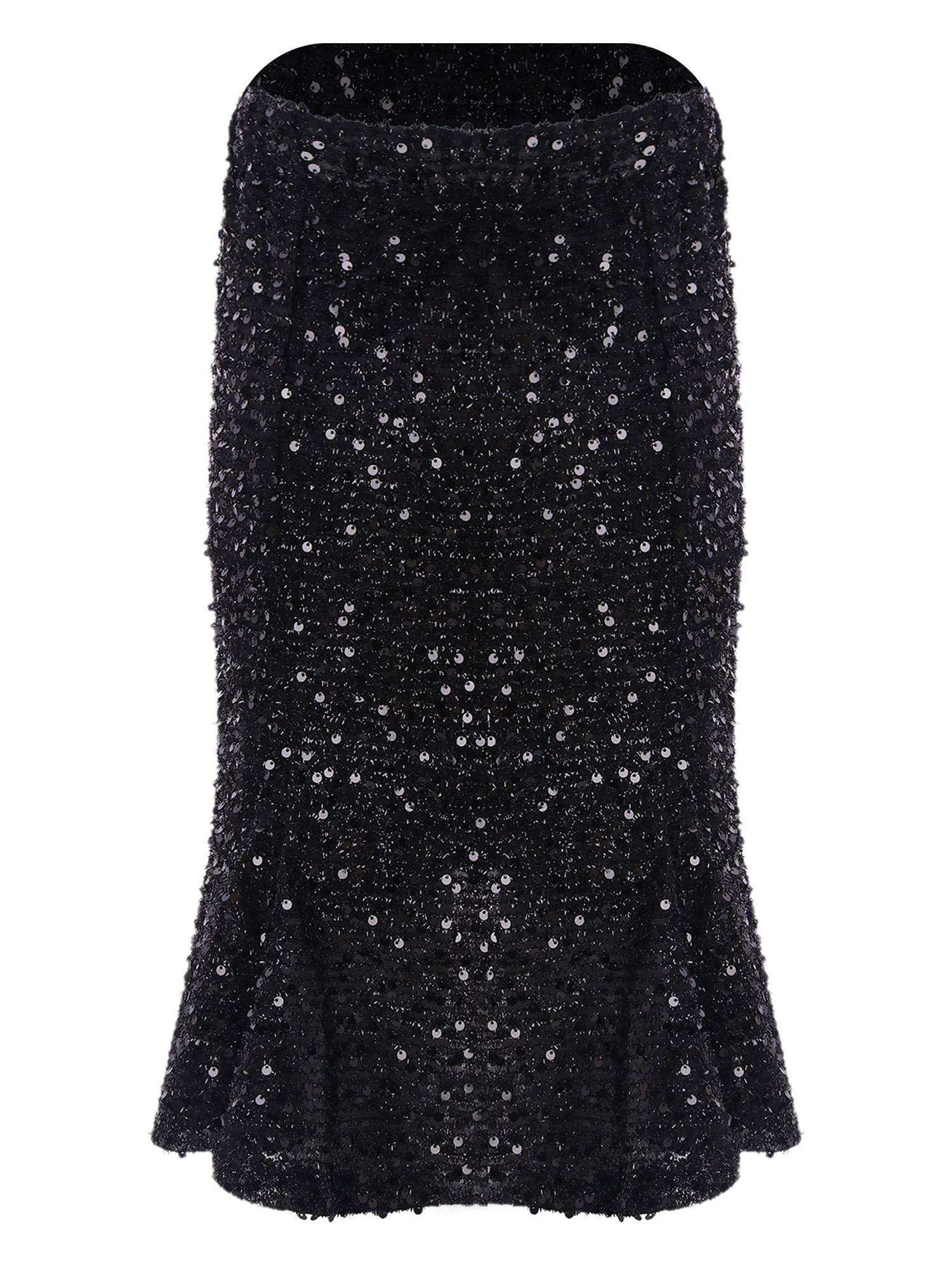 Kids Girls Sequins A-Line Fishtail Midi Skirts for Birthday Party