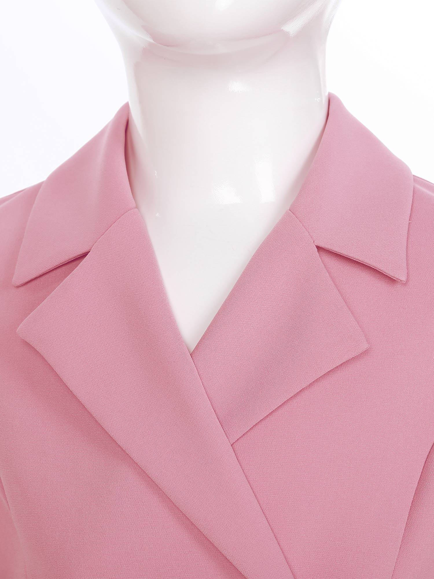 Girls Long Sleeve Lapel Mesh Suit Dress for Formal Occasions