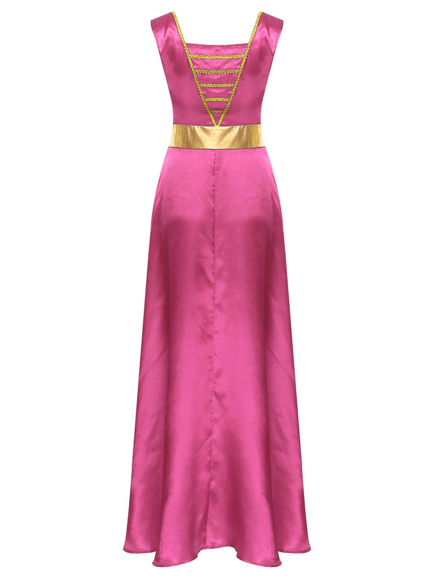 Women Sleeveless Square Neck Liturgical Praise Dance Maxi Dress