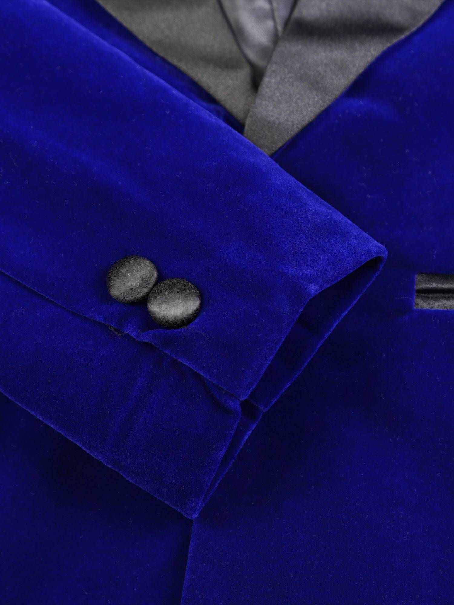 Kids Boys Long Sleeve Lapel Velvet Blazer for Formal Occasions