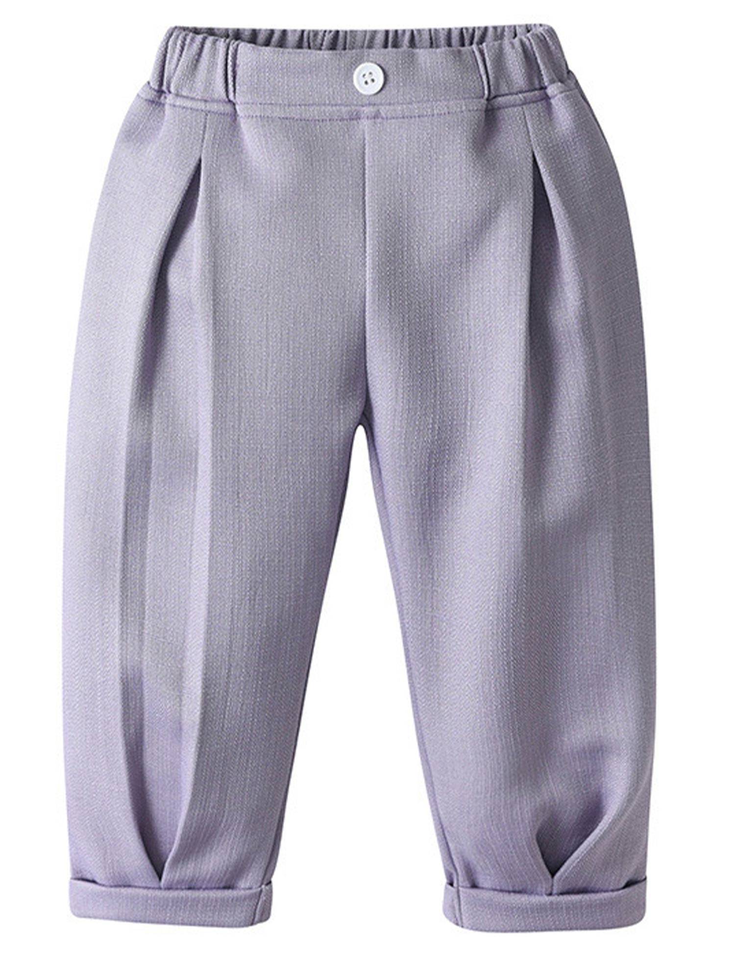 Baby/Toddler Boys 3pcs Long Sleeve Lapel Shirt and Vest Pants Formal Suit