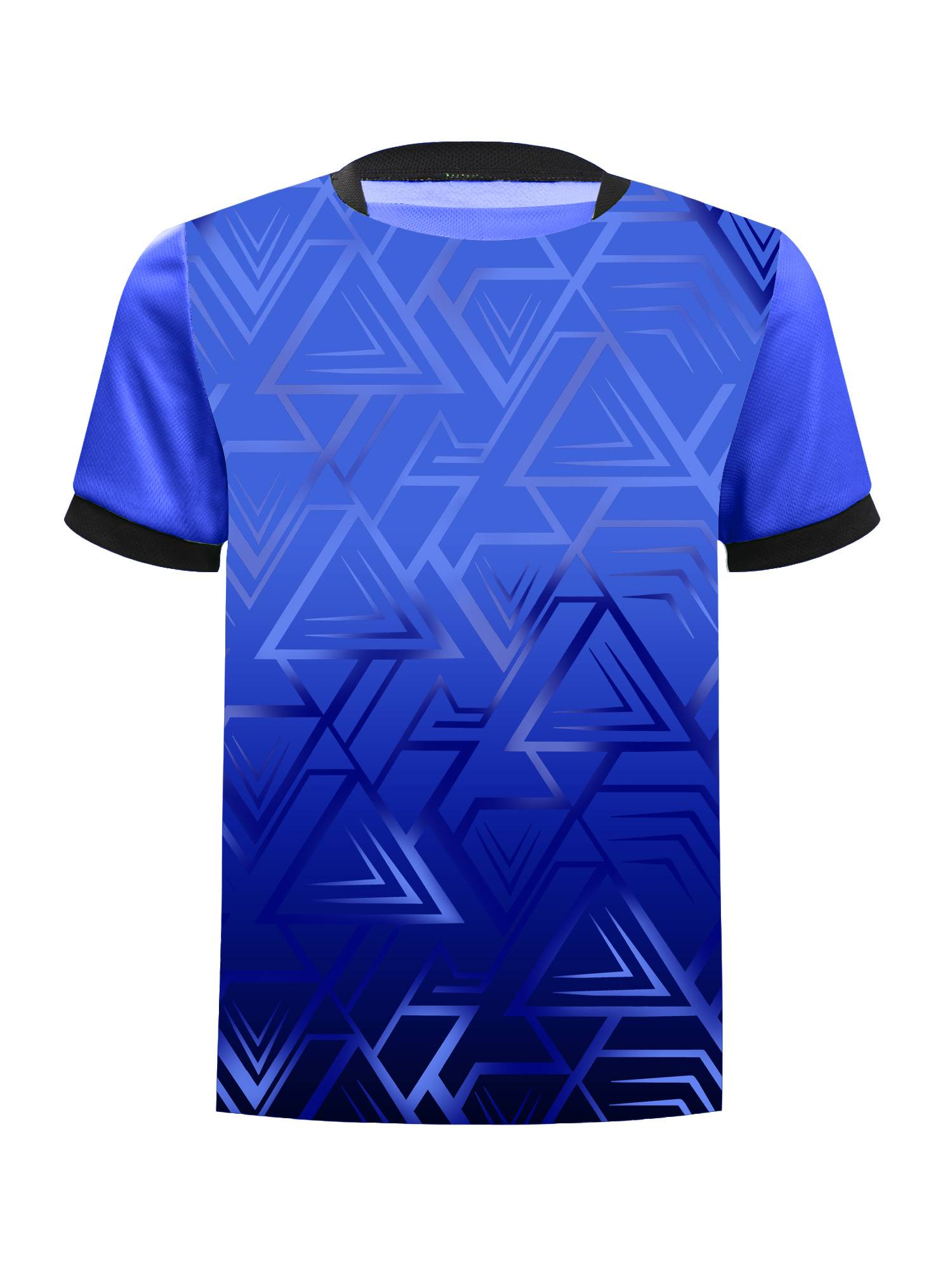 Kids Boys Geometric Print Sports Short Sleeve T-shirt