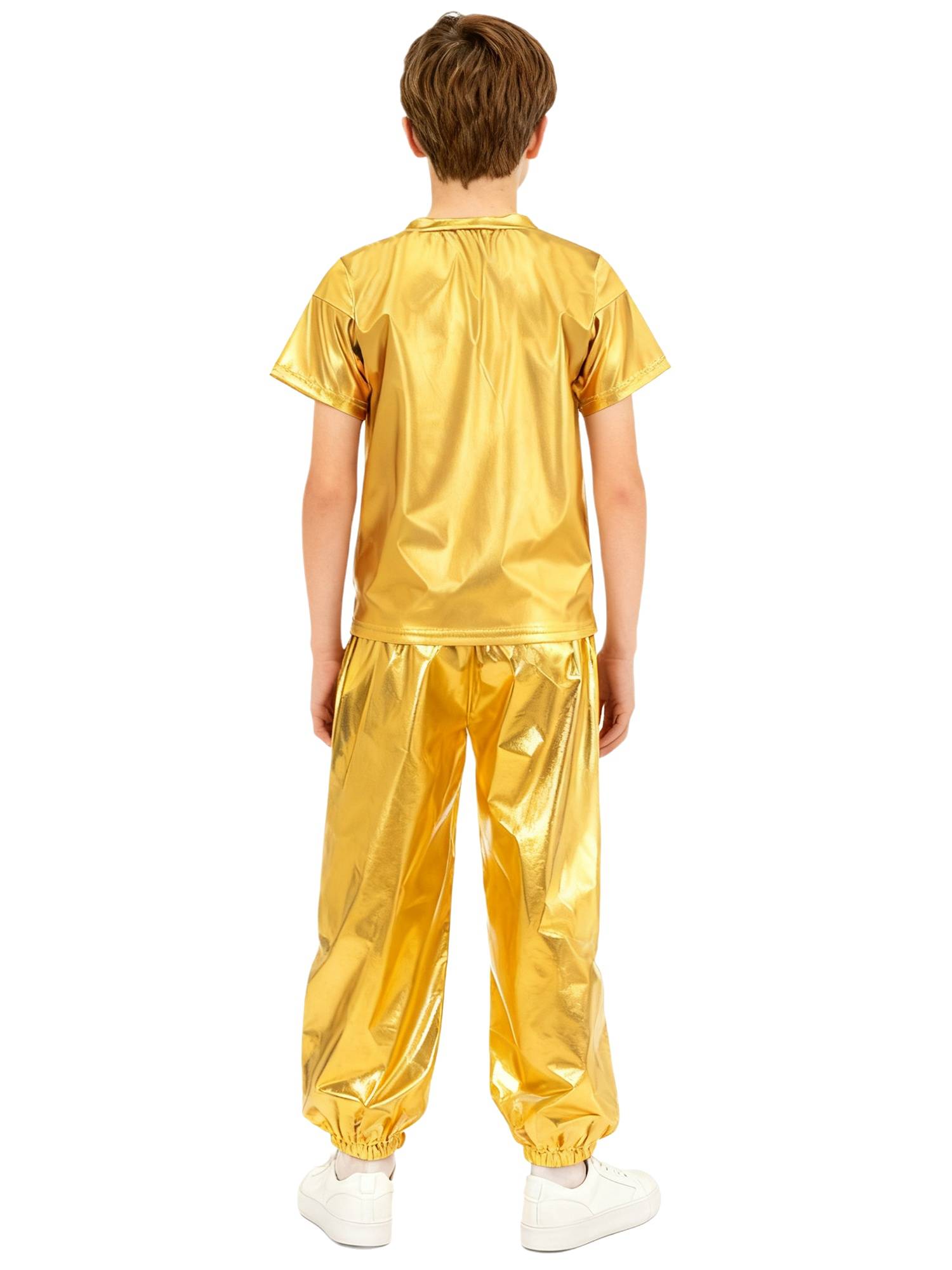 Unisex Kids Hip Hop Dance Outfit 2-Piece Set for Jazz Hip Hop Performance
