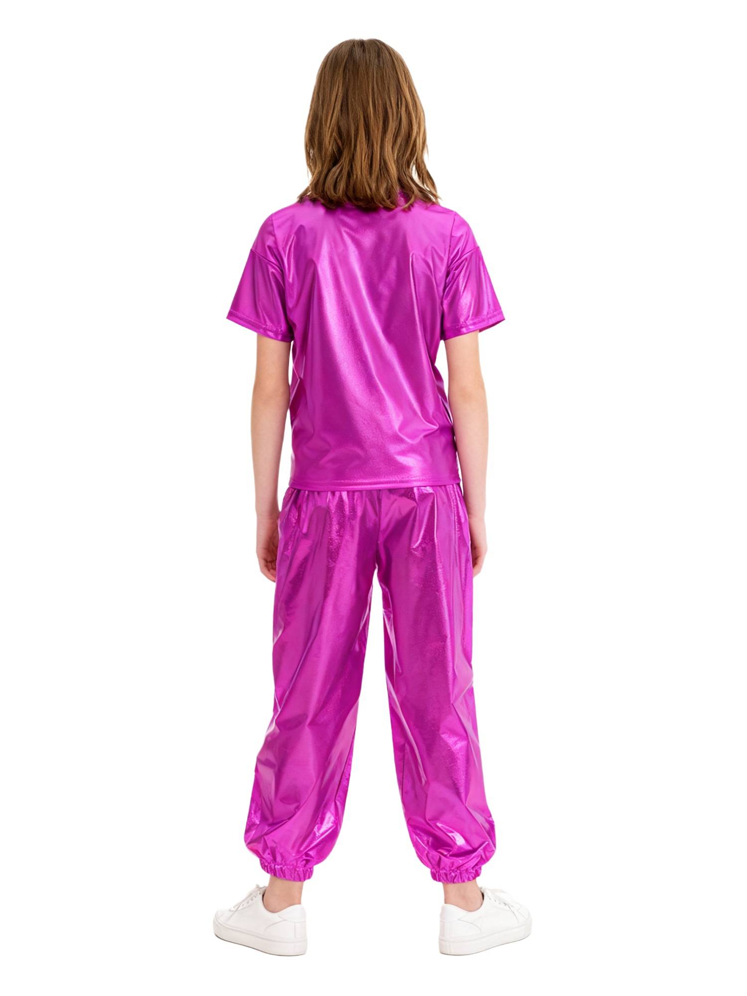 Unisex Kids Hip Hop Dance Outfit 2-Piece Set for Jazz Hip Hop Performance