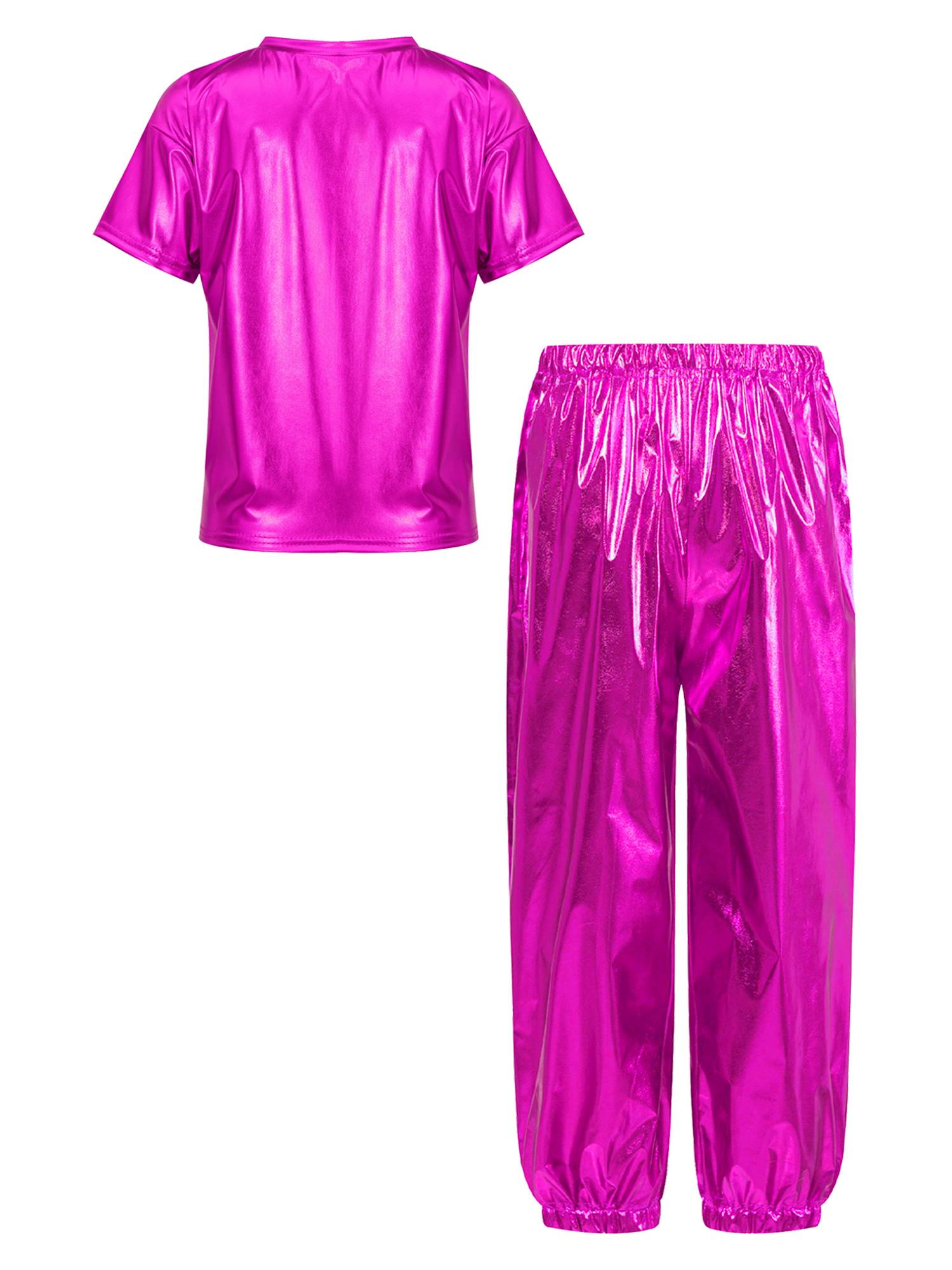 Unisex Kids Hip Hop Dance Outfit 2-Piece Set for Jazz Hip Hop Performance