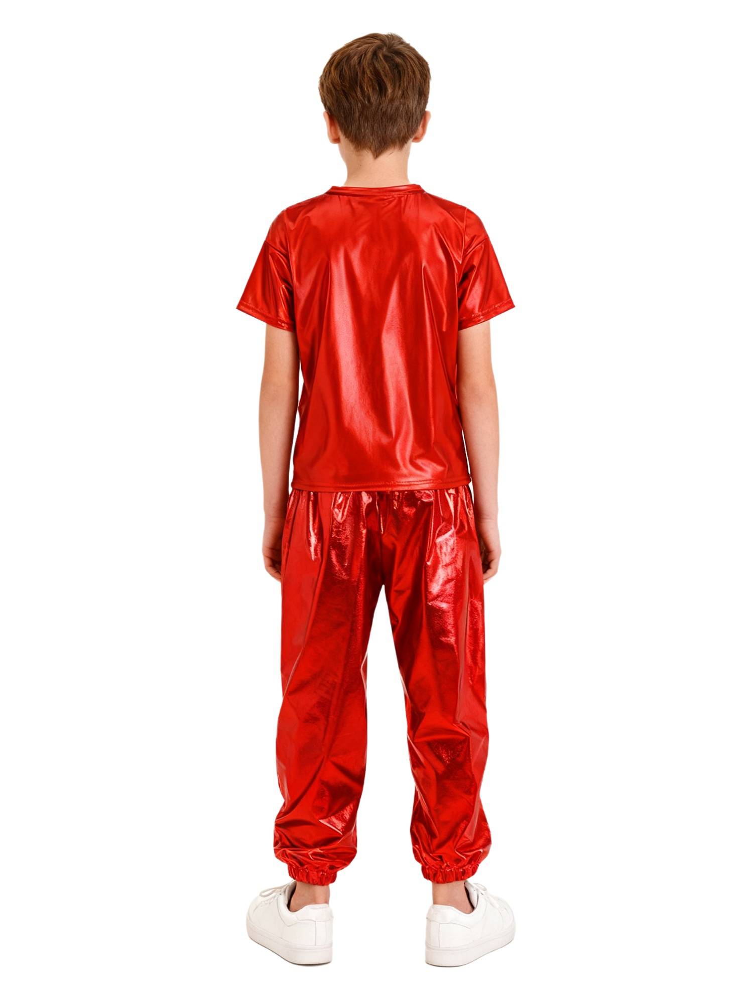 Unisex Kids Hip Hop Dance Outfit 2-Piece Set for Jazz Hip Hop Performance