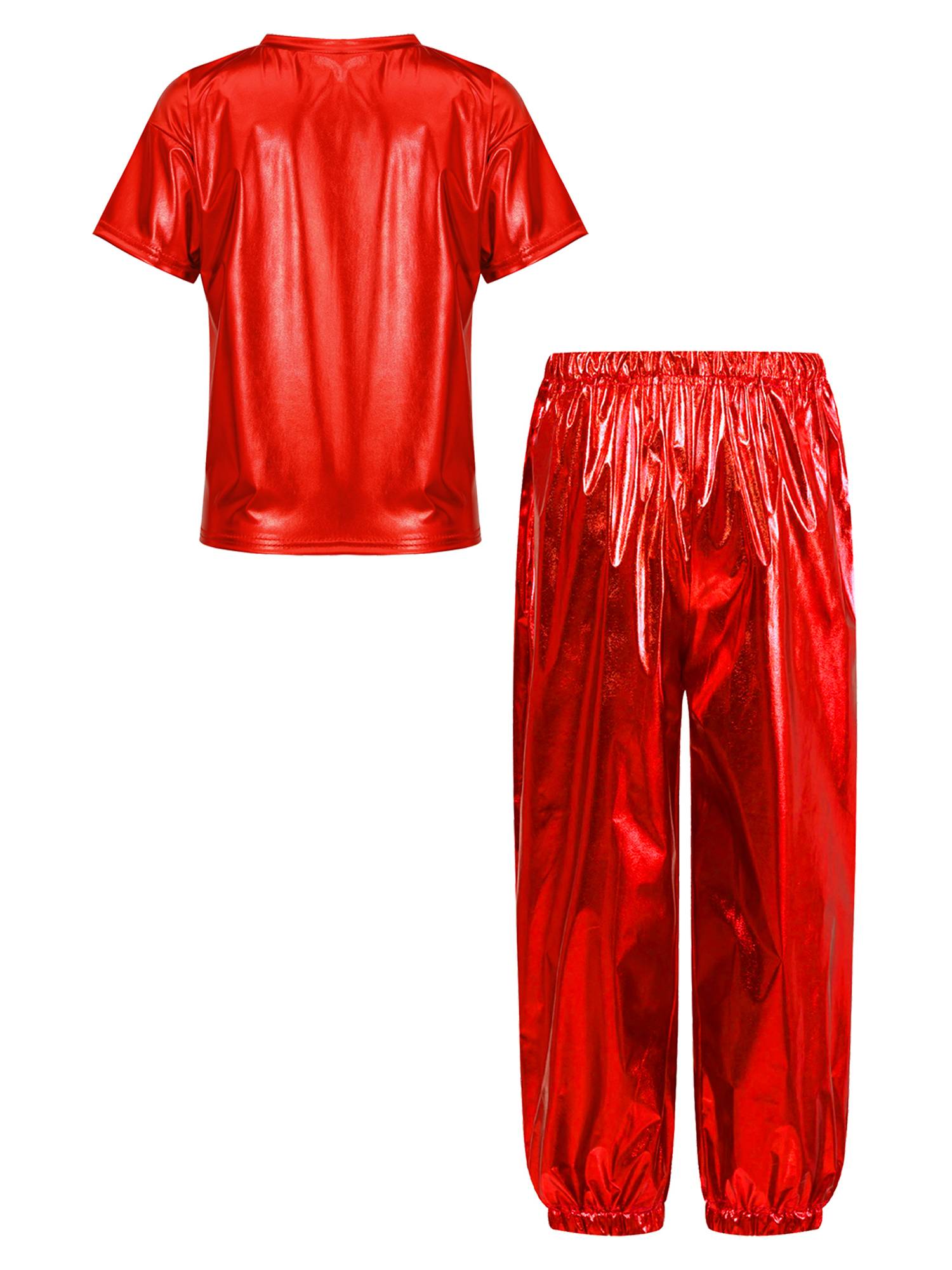 Unisex Kids Hip Hop Dance Outfit 2-Piece Set for Jazz Hip Hop Performance