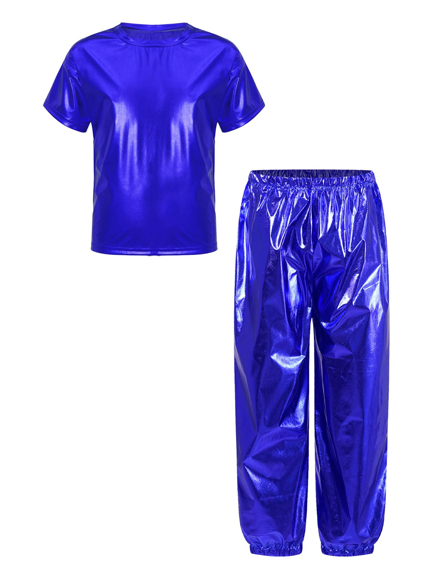 Unisex Kids Hip Hop Dance Outfit 2-Piece Set for Jazz Hip Hop Performance