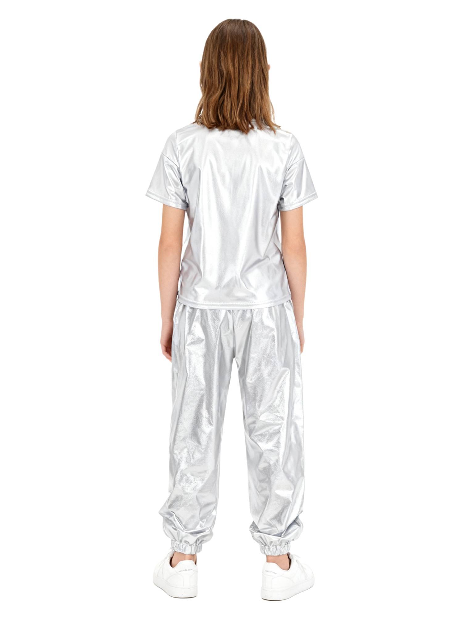Unisex Kids Hip Hop Dance Outfit 2-Piece Set for Jazz Hip Hop Performance