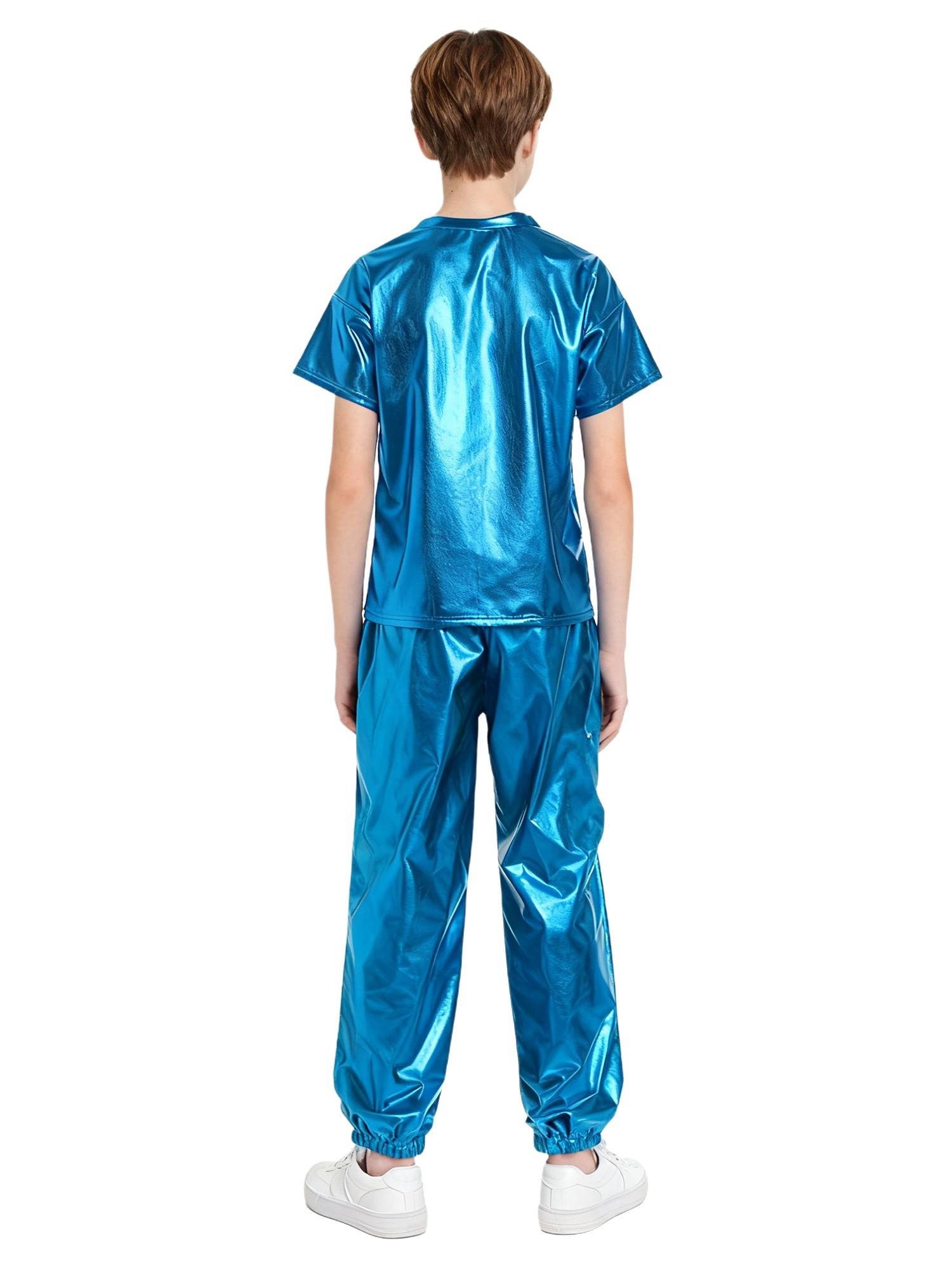 Unisex Kids Hip Hop Dance Outfit 2-Piece Set for Jazz Hip Hop Performance