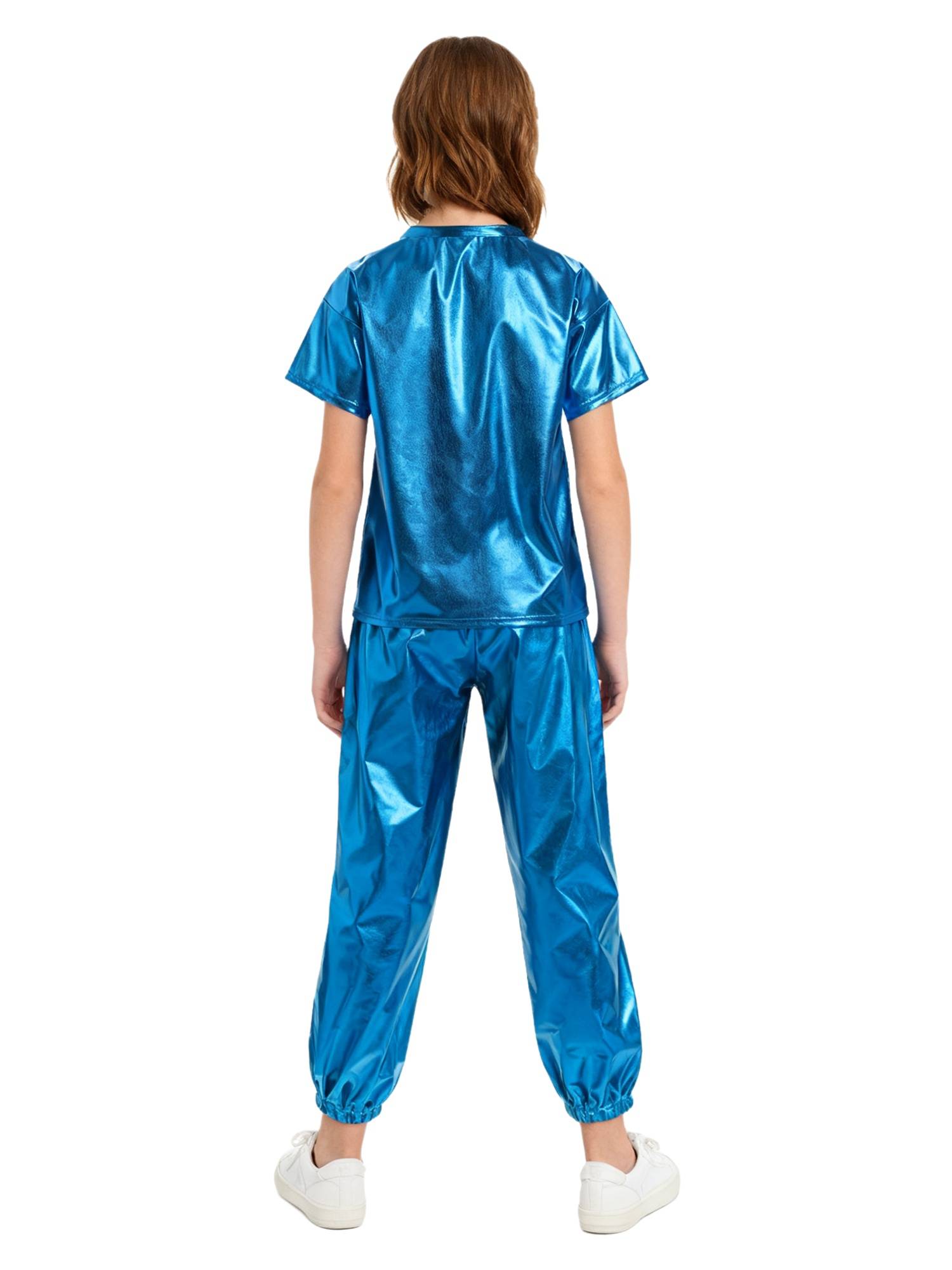 Unisex Kids Hip Hop Dance Outfit 2-Piece Set for Jazz Hip Hop Performance