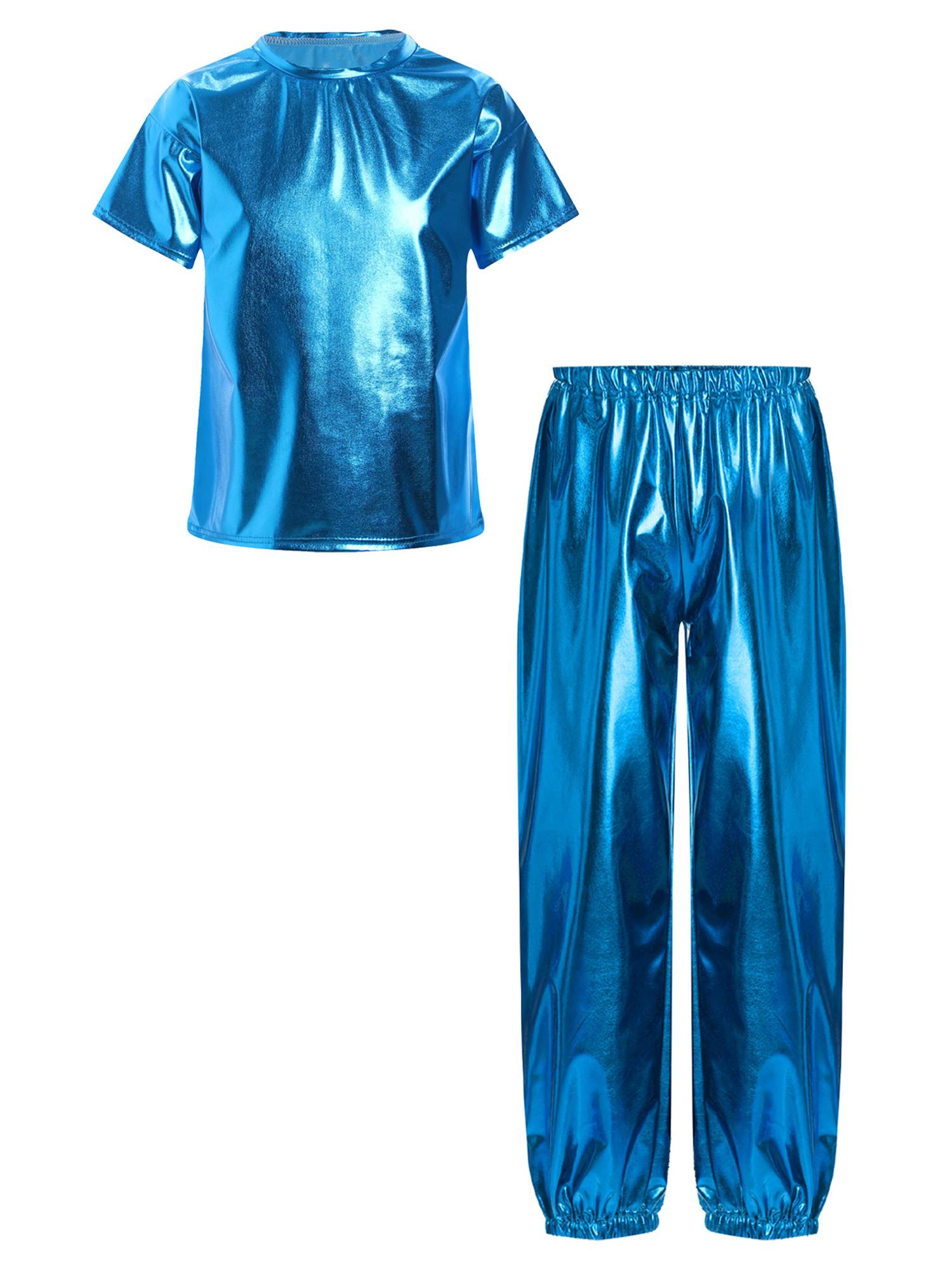 Unisex Kids Hip Hop Dance Outfit 2-Piece Set for Jazz Hip Hop Performance