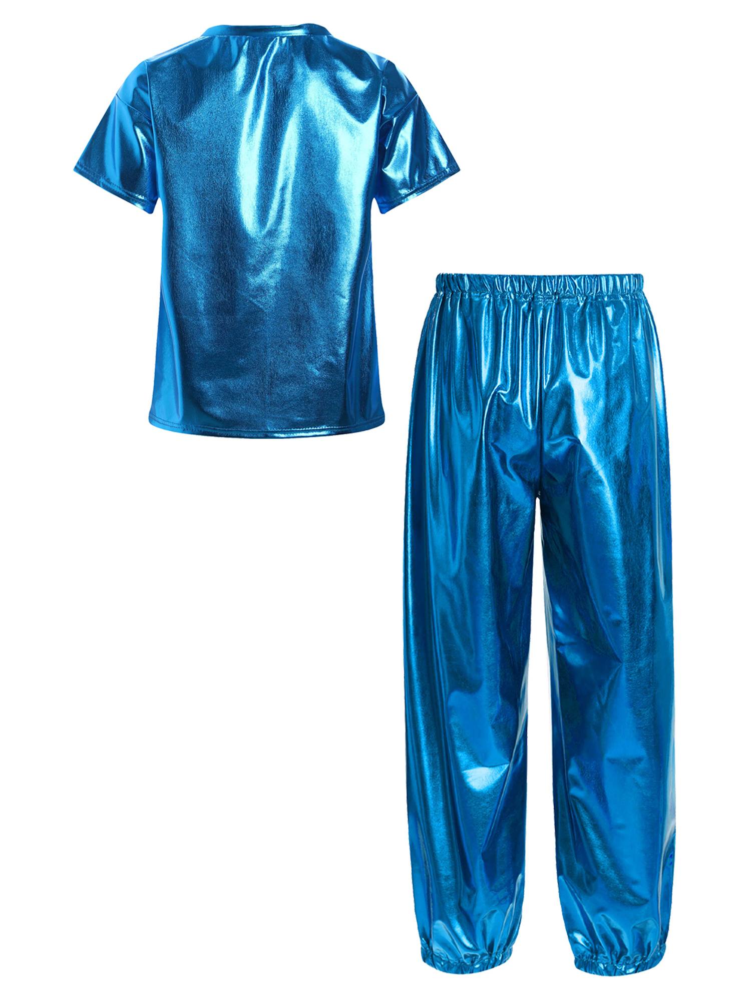 Unisex Kids Hip Hop Dance Outfit 2-Piece Set for Jazz Hip Hop Performance