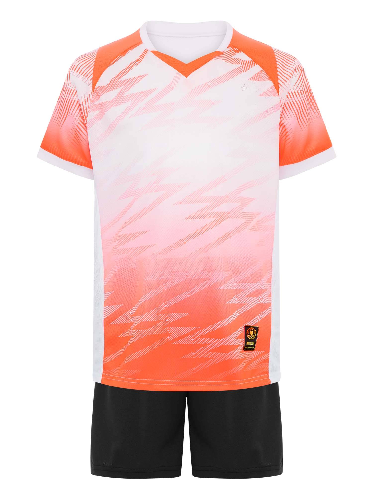 Boys 2-Piece Soccer Training Kit T-Shirt with Shorts for Practice & Play