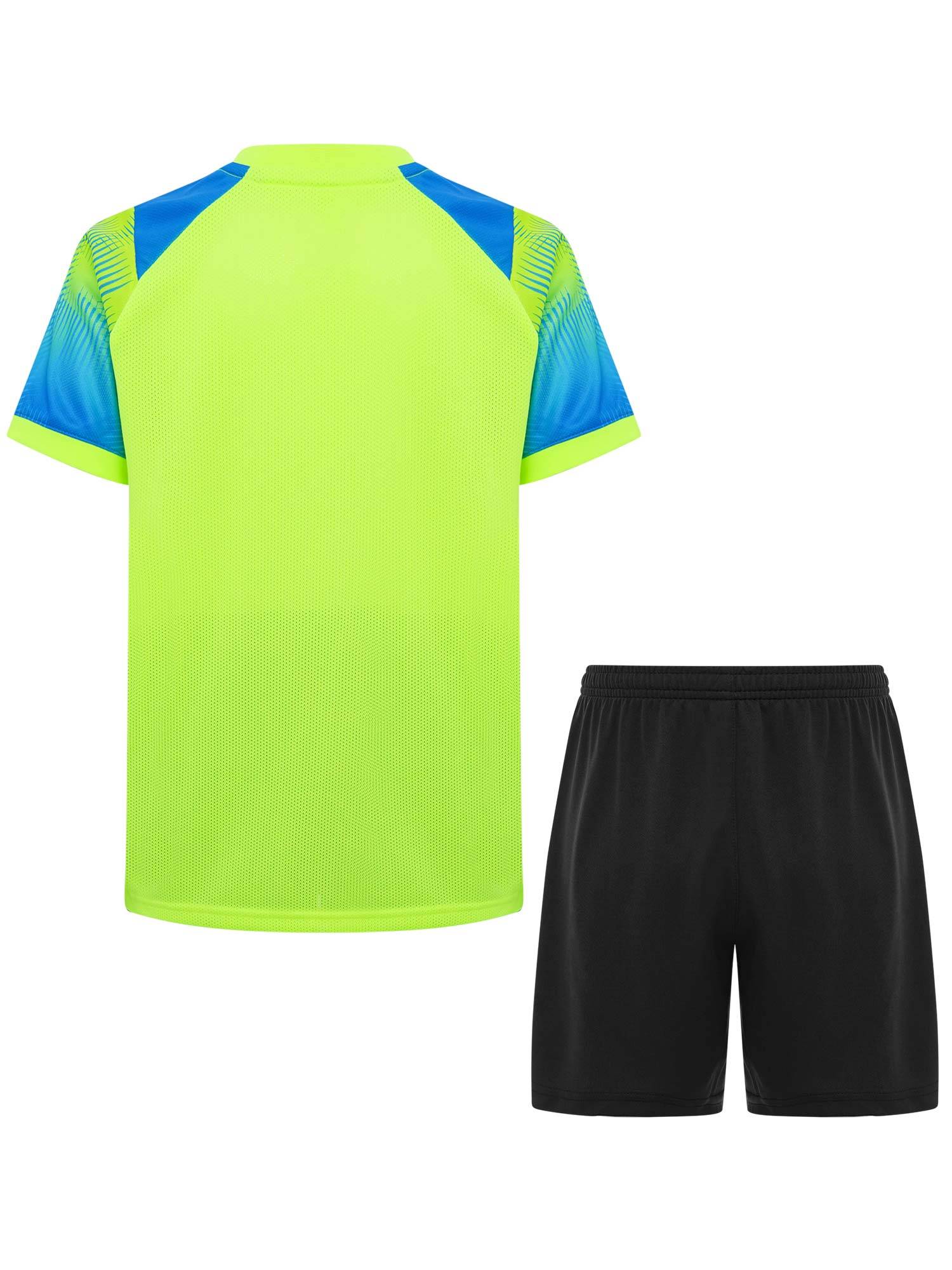 Boys 2-Piece Soccer Training Kit T-Shirt with Shorts for Practice & Play