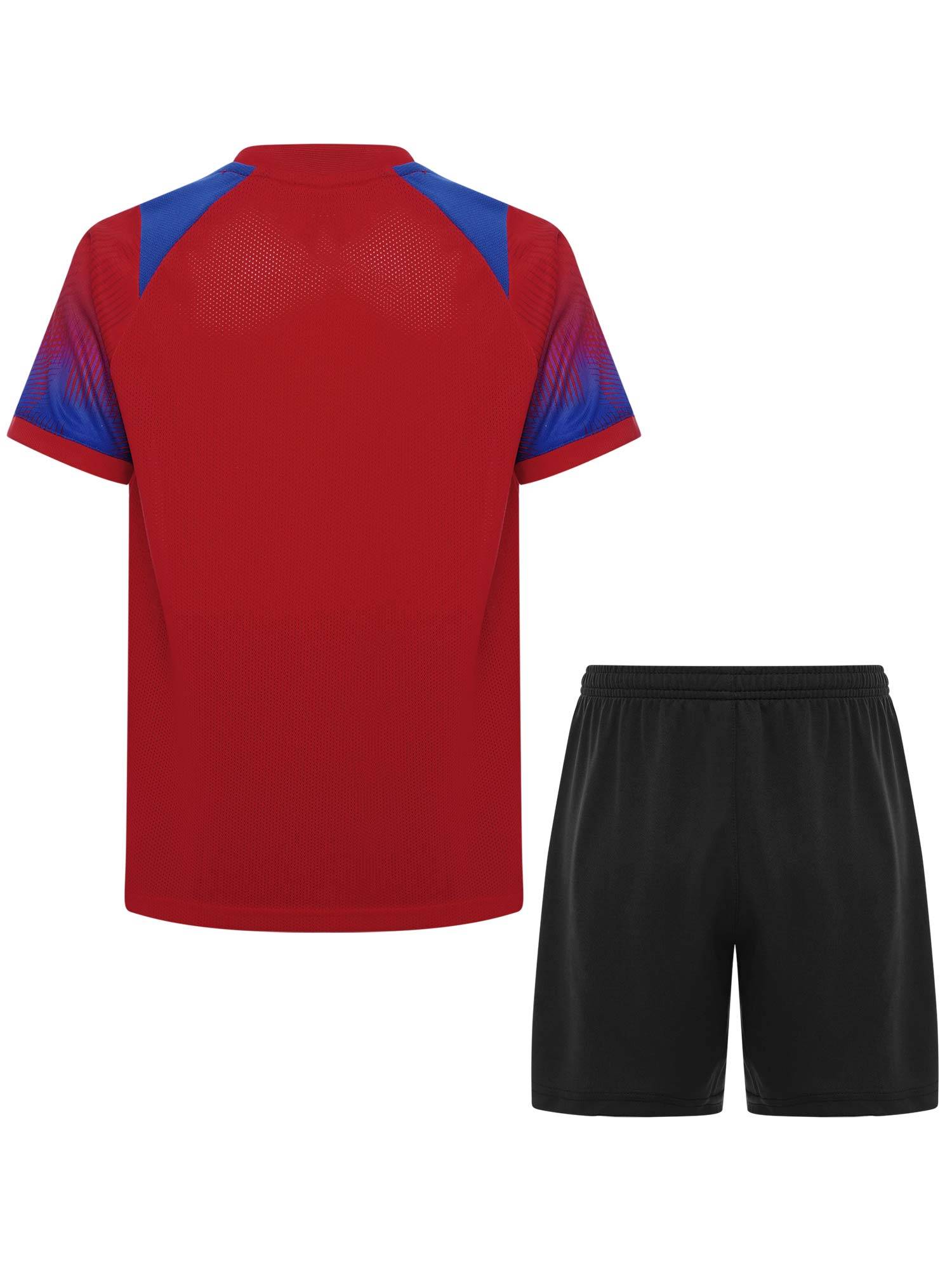 Boys 2-Piece Soccer Training Kit T-Shirt with Shorts for Practice & Play