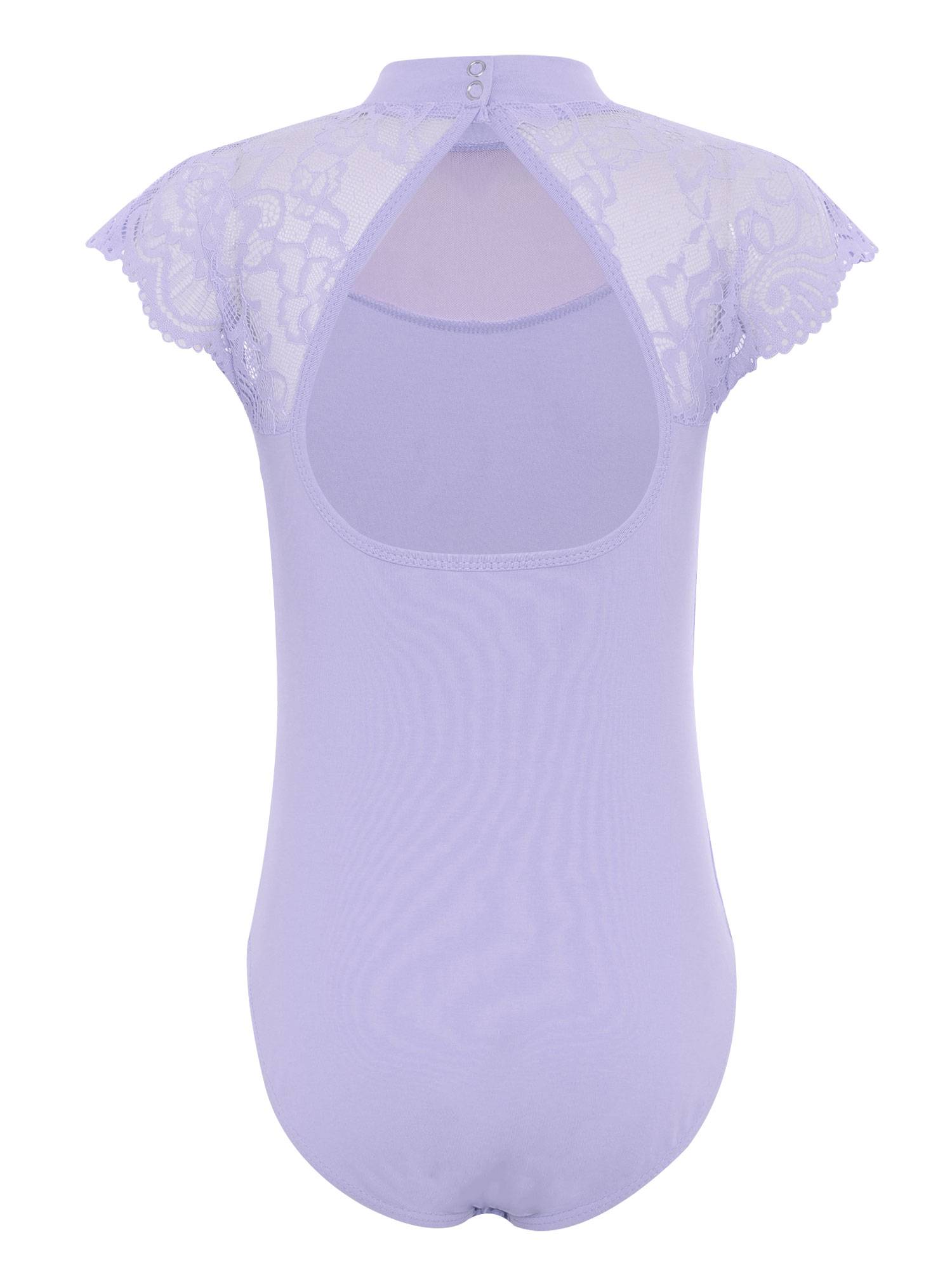 Girls Floral Lace Cap Sleeve Ballet Leotard for RAD Exams, Practice & Recitals