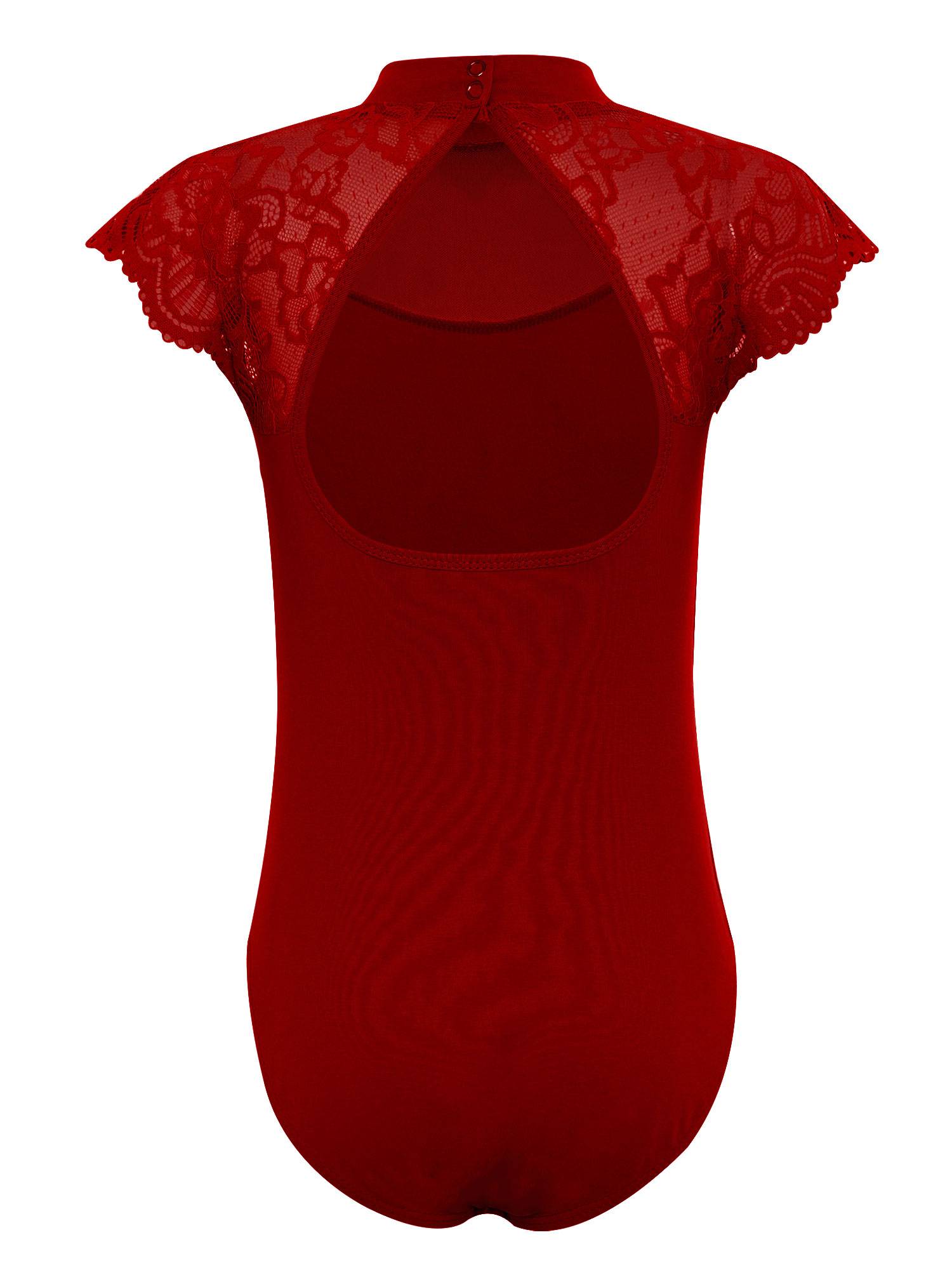 Girls Floral Lace Cap Sleeve Ballet Leotard for RAD Exams, Practice & Recitals