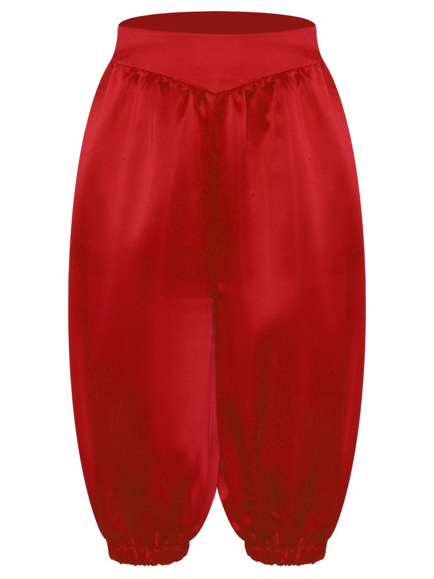 Unisex Kids Medieval Capri Pants Renaissance Faire Costume Bottoms for Halloween
