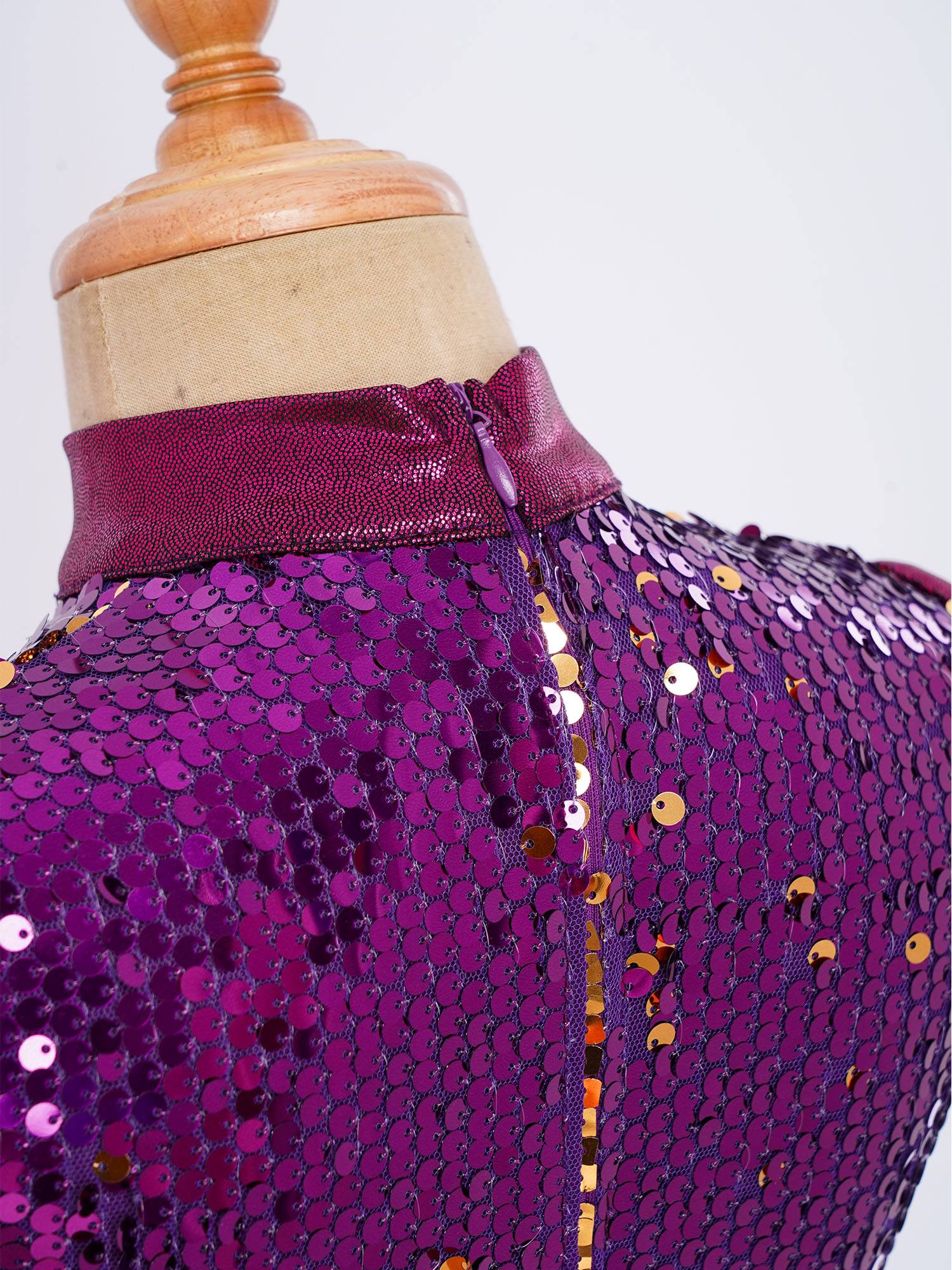 Girls Sequin Gradient Liturgical Worship Dance Dress Choir Robe Tunic