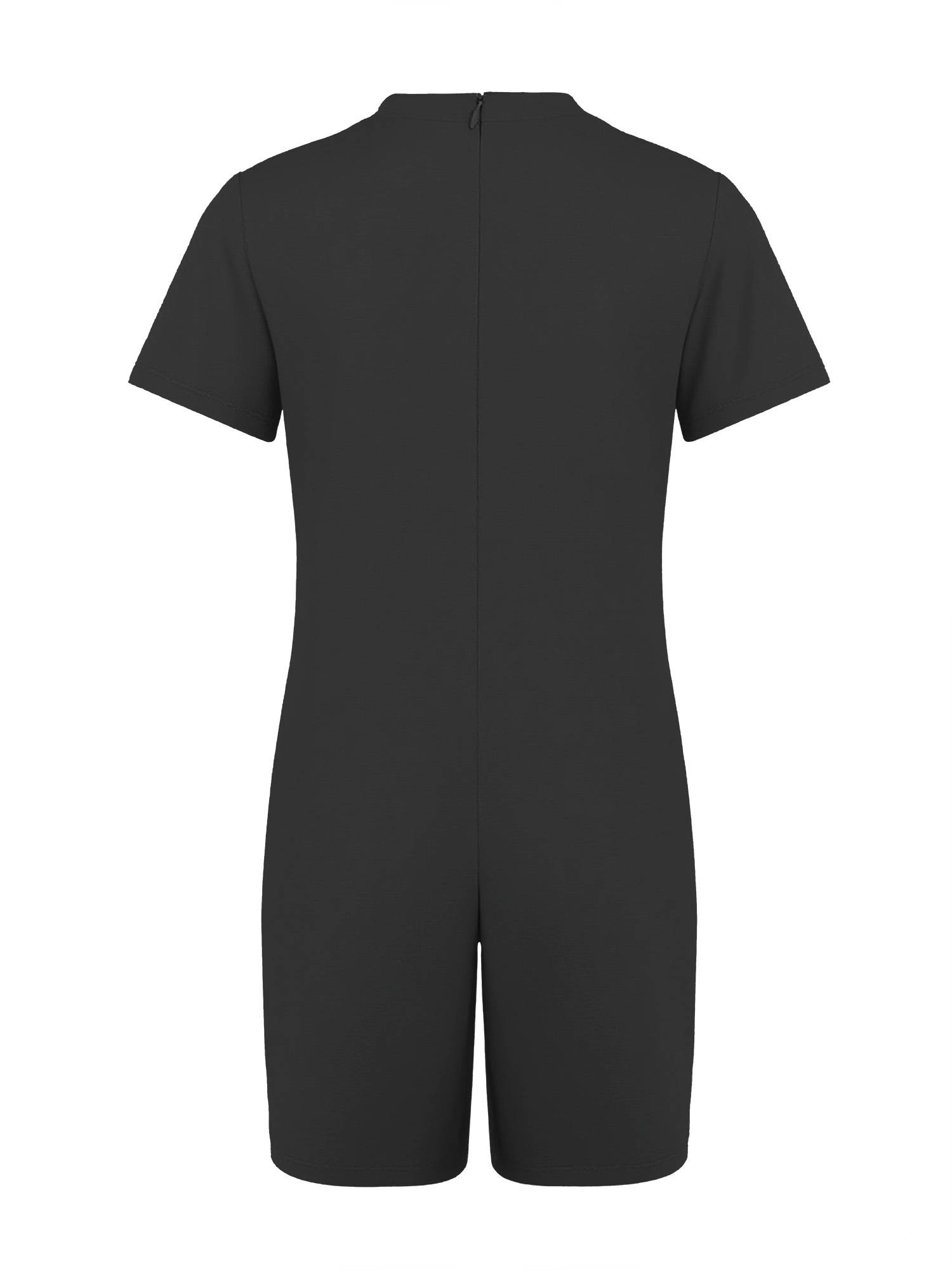 Kids Autism Sensory Jumpsuit Short Sleeve Back Zipper Adaptive Romper